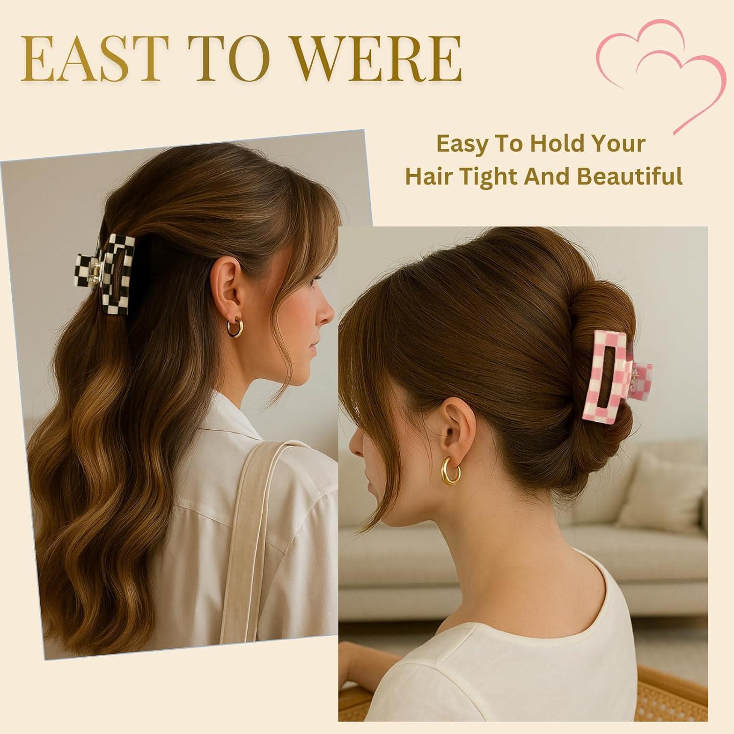 Clips de Garra Coloridos LuSeren 4 Pack Medianos Acetato