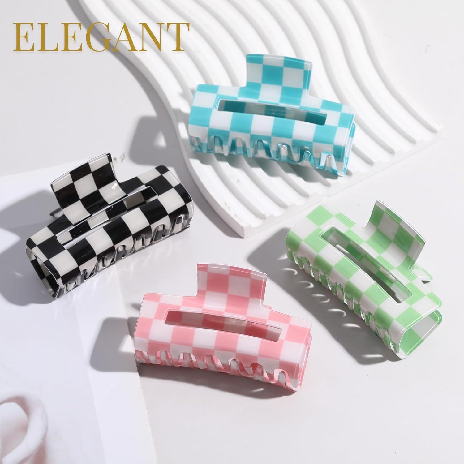 Clips de Garra Coloridos LuSeren 4 Pack Medianos Acetato