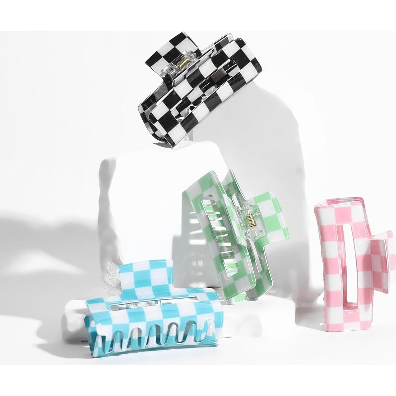 Clips de Garra Coloridos LuSeren 4 Pack Medianos Acetato