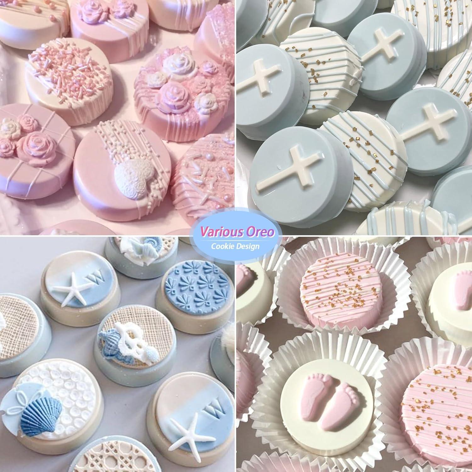 Moldes de Galletas de Silicona Sakolla 3 Pcs 12 Cavidades