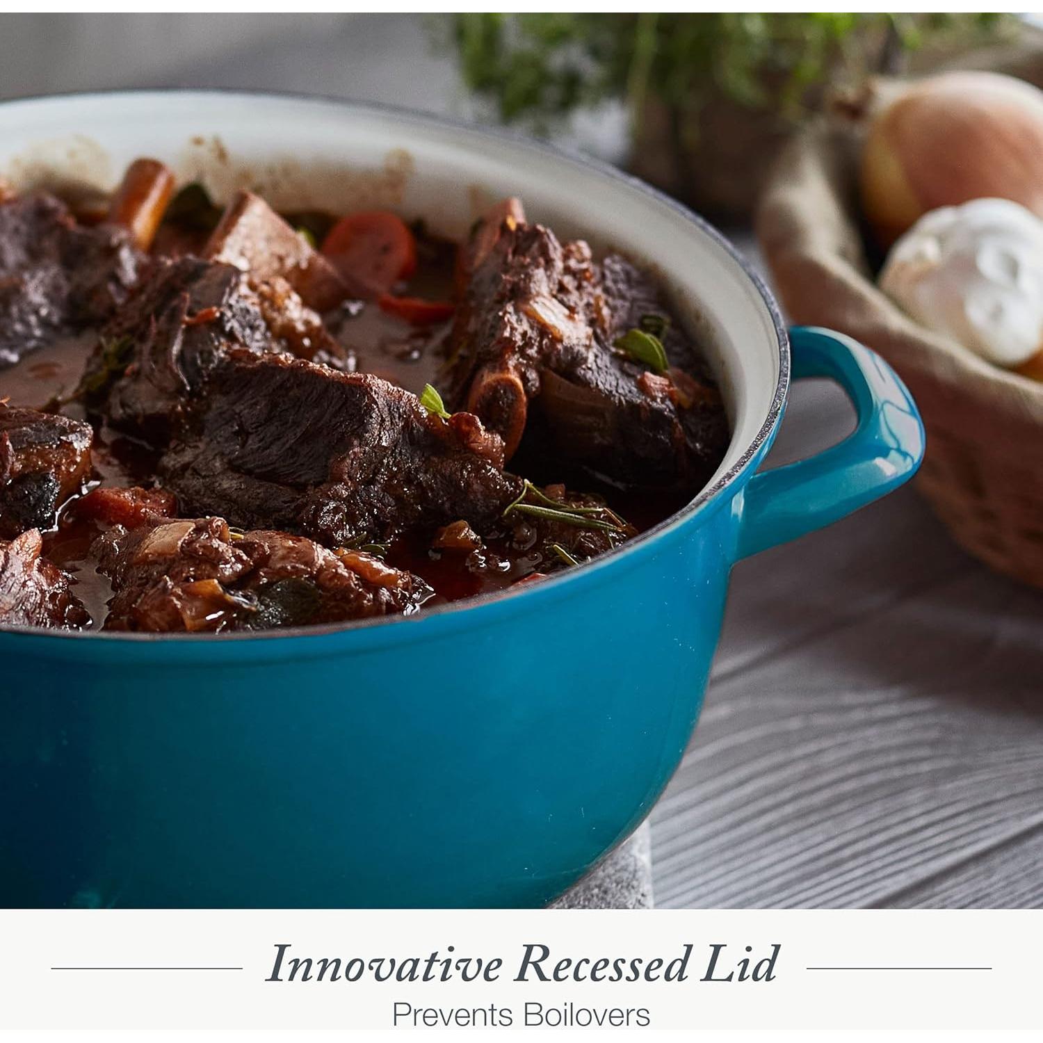 Olla Holandesa Merten & Storck 5.3QT Hierro Enameled Verde