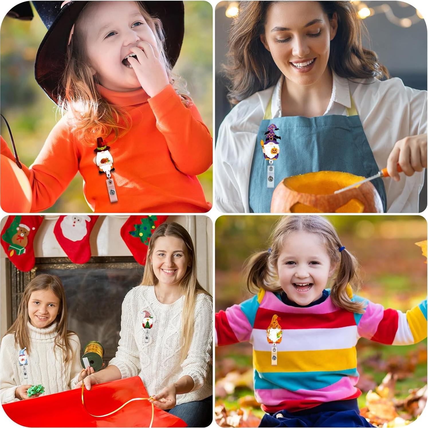 20 Insignias Retráctiles de Fieltro Teling para Vacaciones