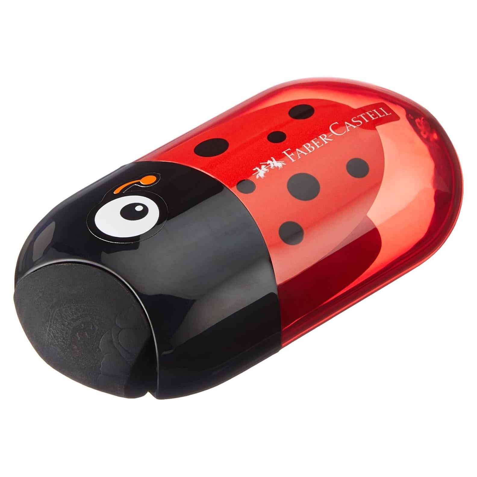 Sacapuntas Doble Faber-Castell Mariquita con Borrador