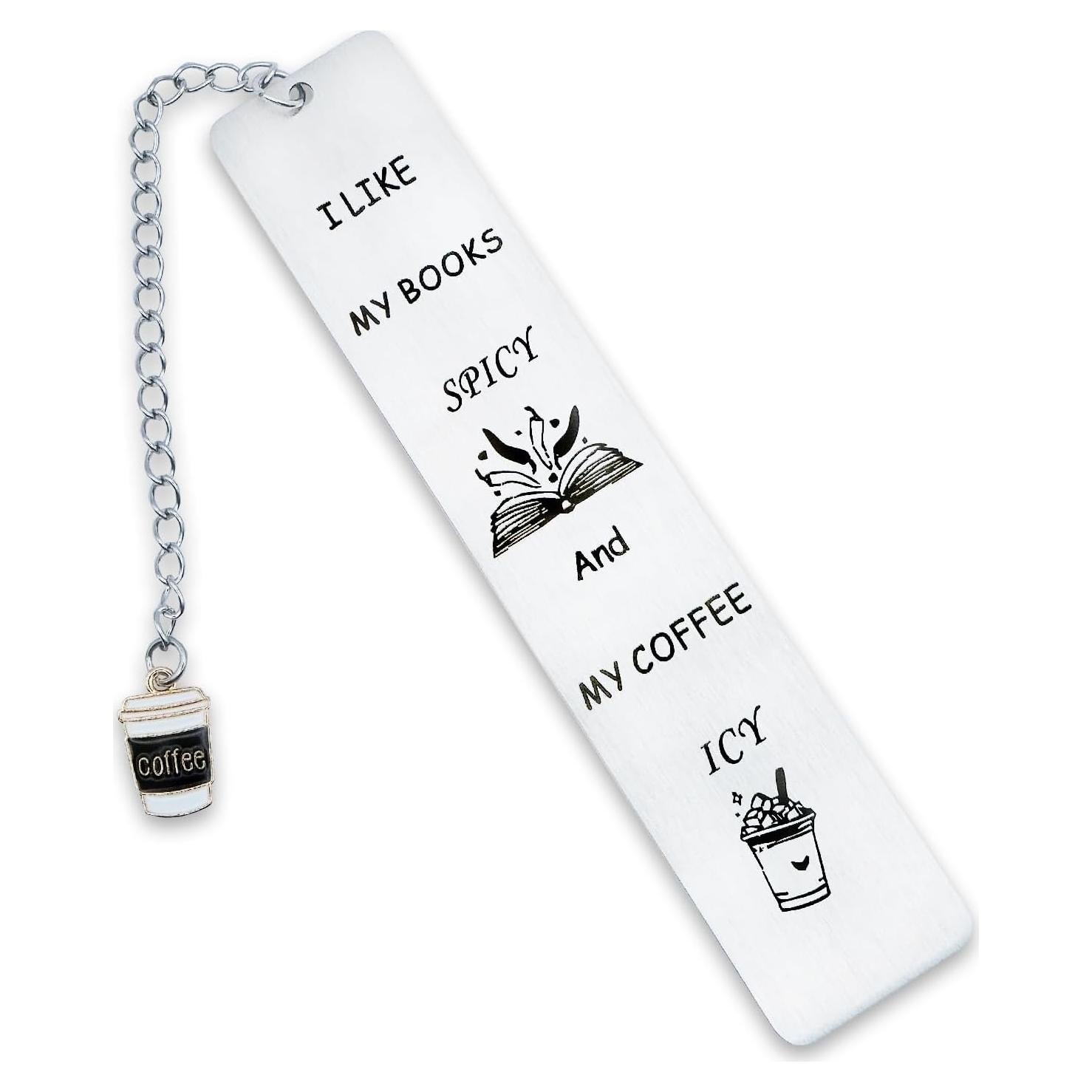 Marcador Divertido de Acero Inoxidable Tebliomro para Libros