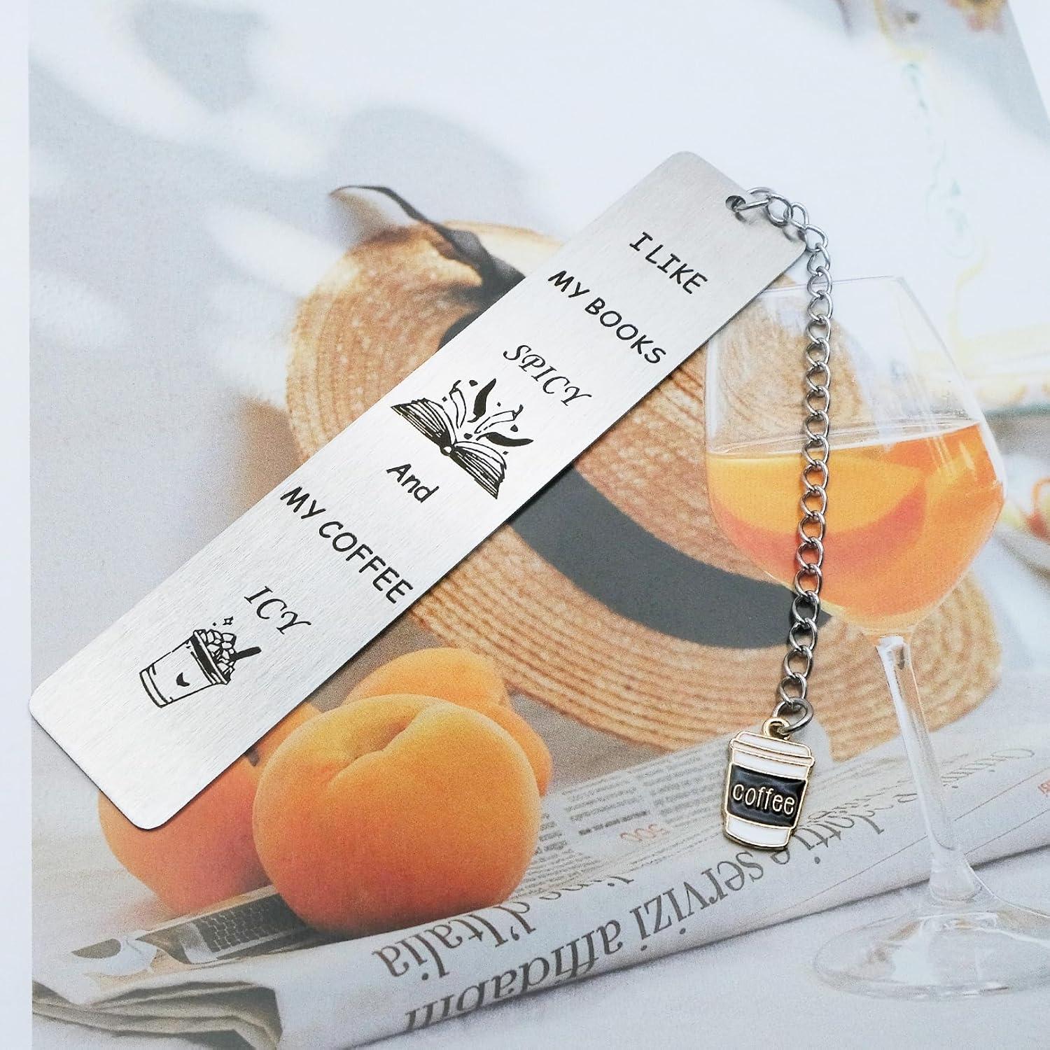 Marcador Divertido de Acero Inoxidable Tebliomro para Libros