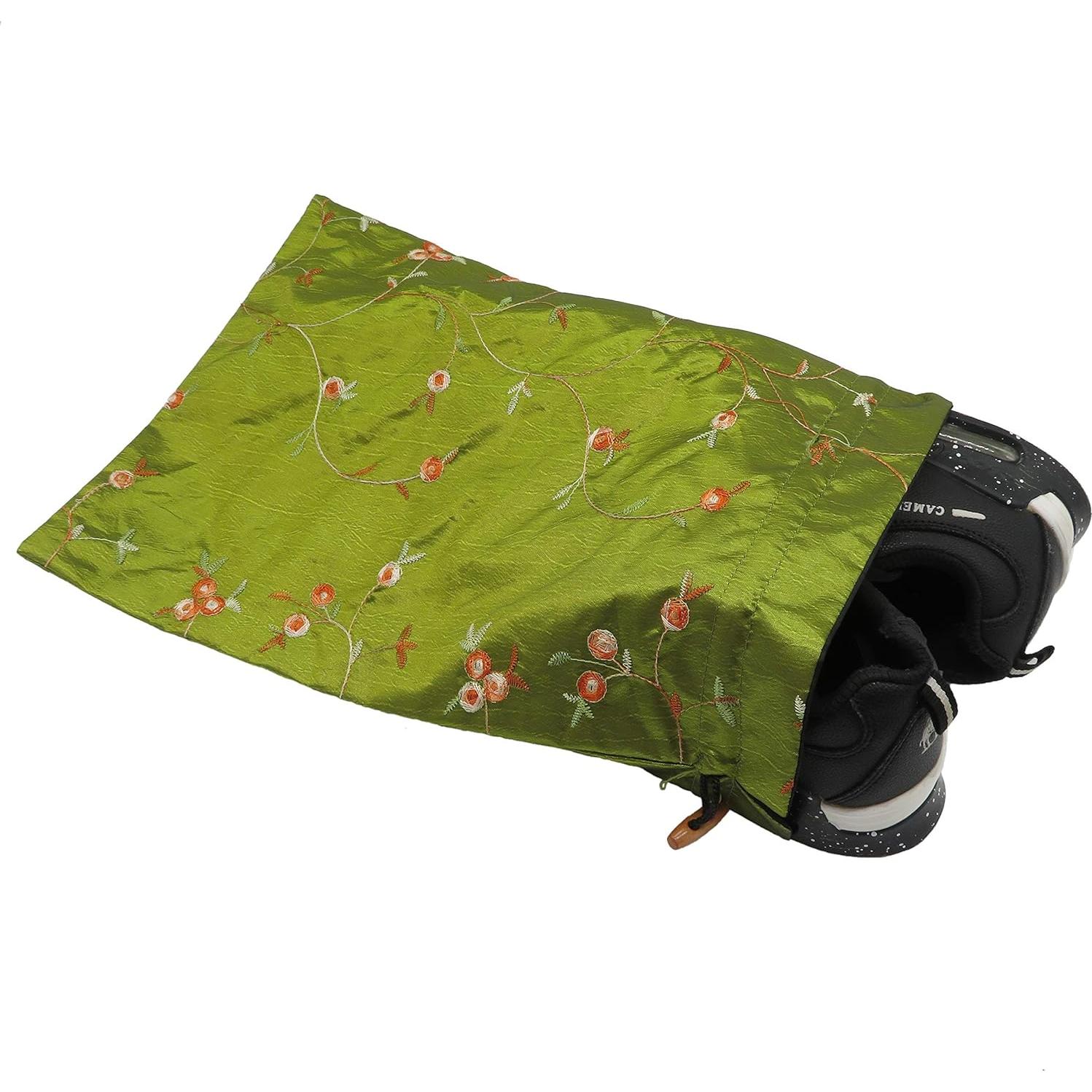 4 Bolsas de Viaje DODOGA con Diseño de Flor Bordada en Seda