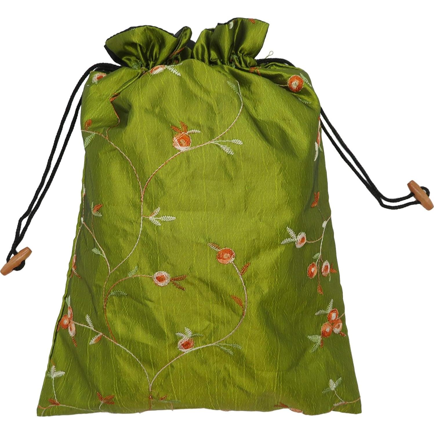 4 Bolsas de Viaje DODOGA con Diseño de Flor Bordada en Seda