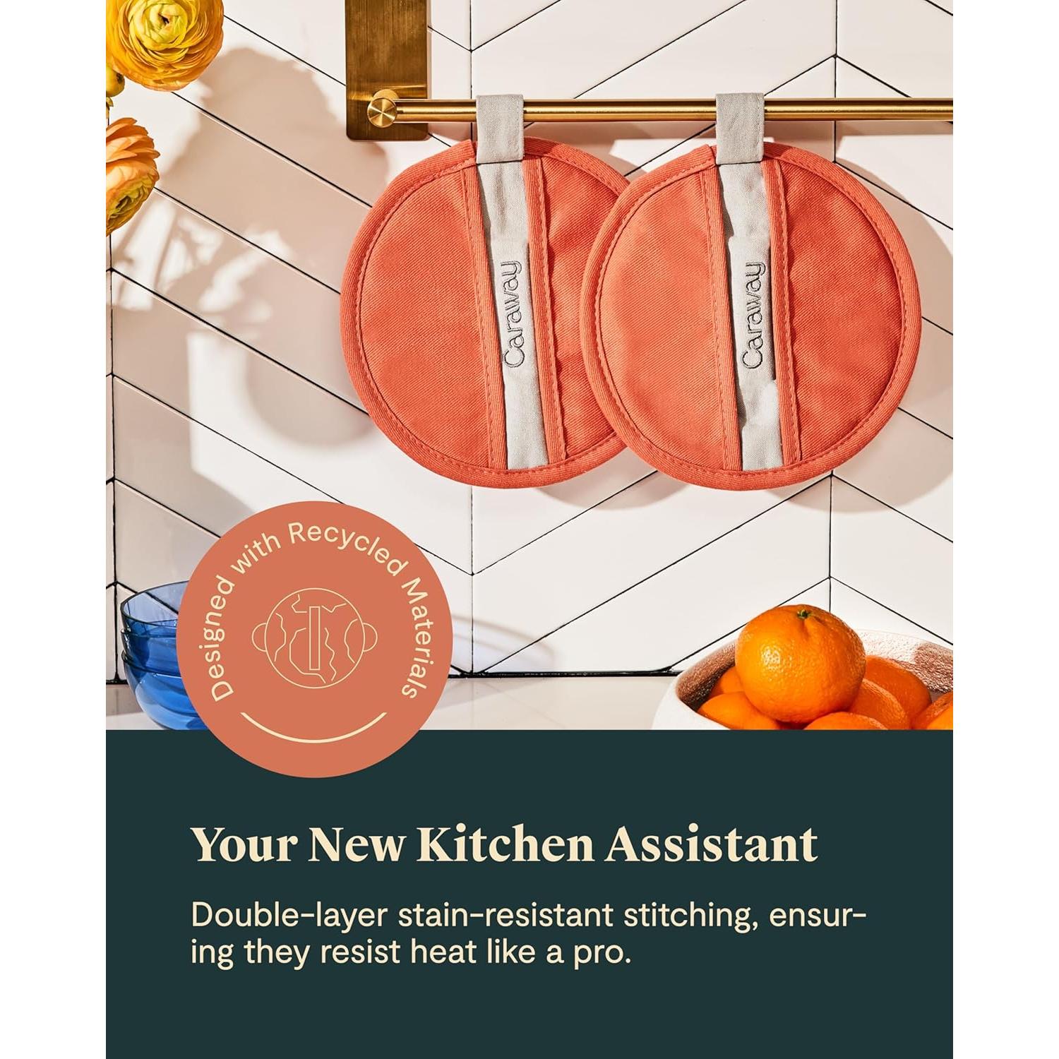 Soporte para Ollas Caraway de Algodón Orgánico - Crema