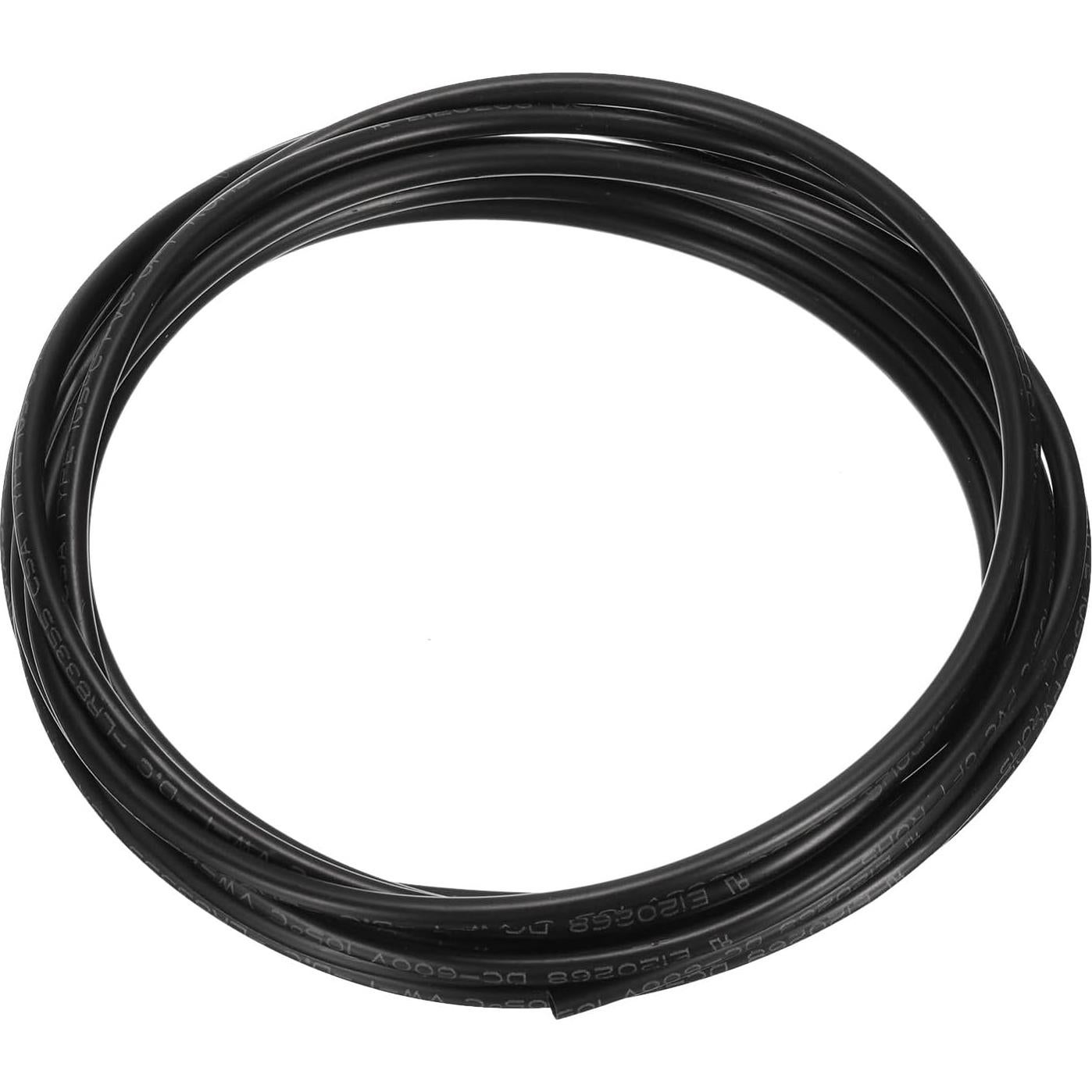Tubo de PVC Negro uxcell 2mm ID 7m Aislante para Cables