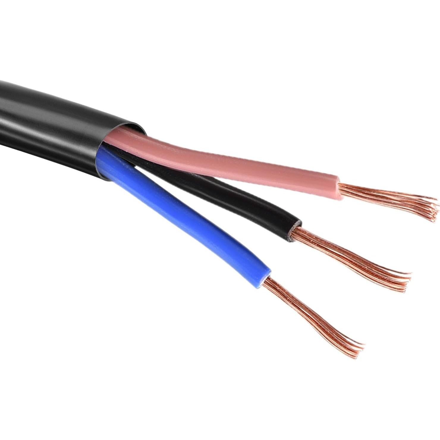 Tubo de PVC Negro uxcell 2mm ID 7m Aislante para Cables