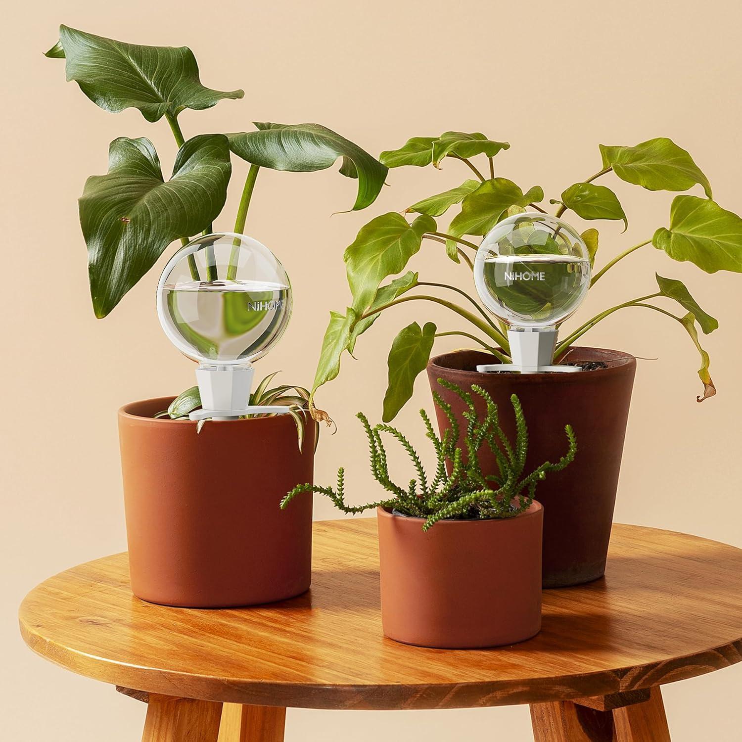 NiHome 4PCS Esferas de Riego Automático de Arcilla 0.5L