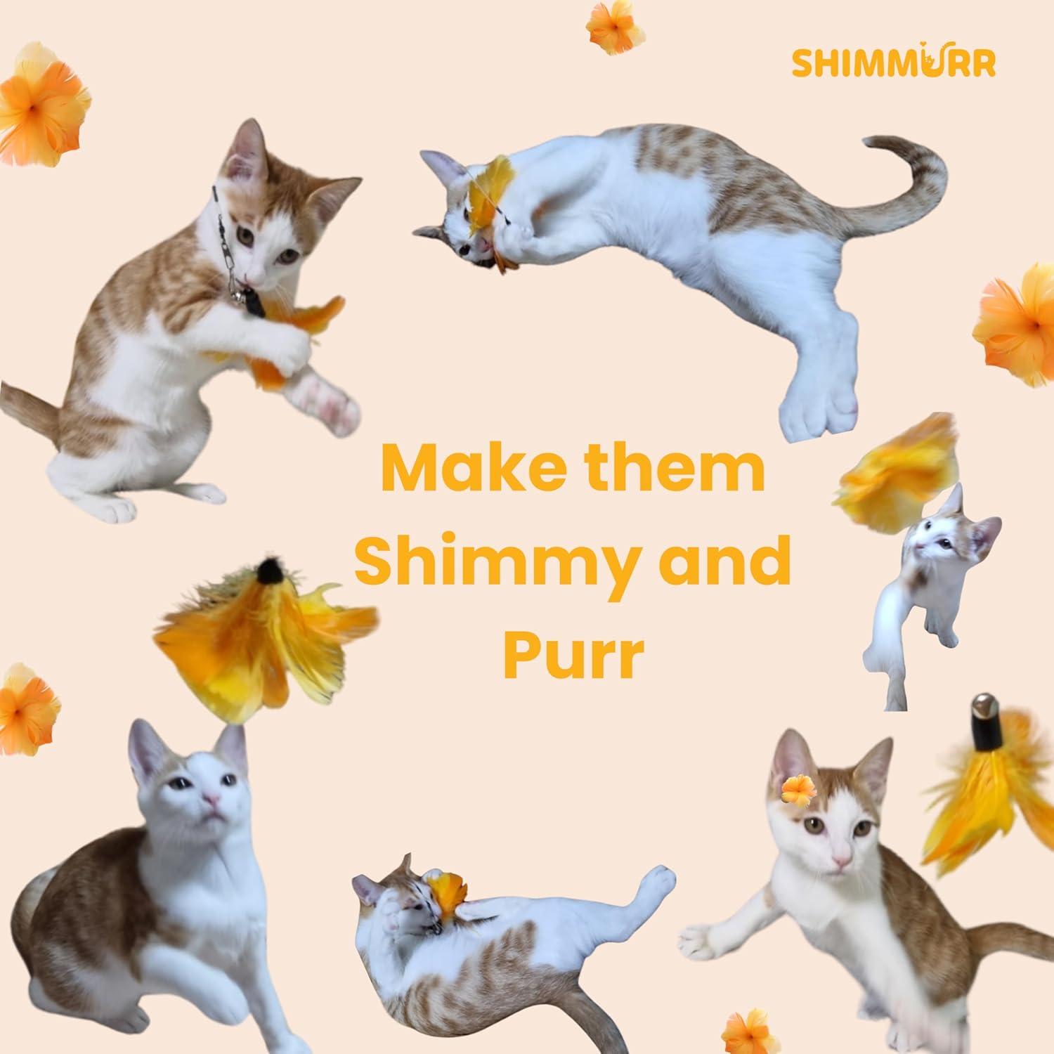 Juguete Interactivo para Gatos SHIMMURR Varita Retráctil 96.5 cm