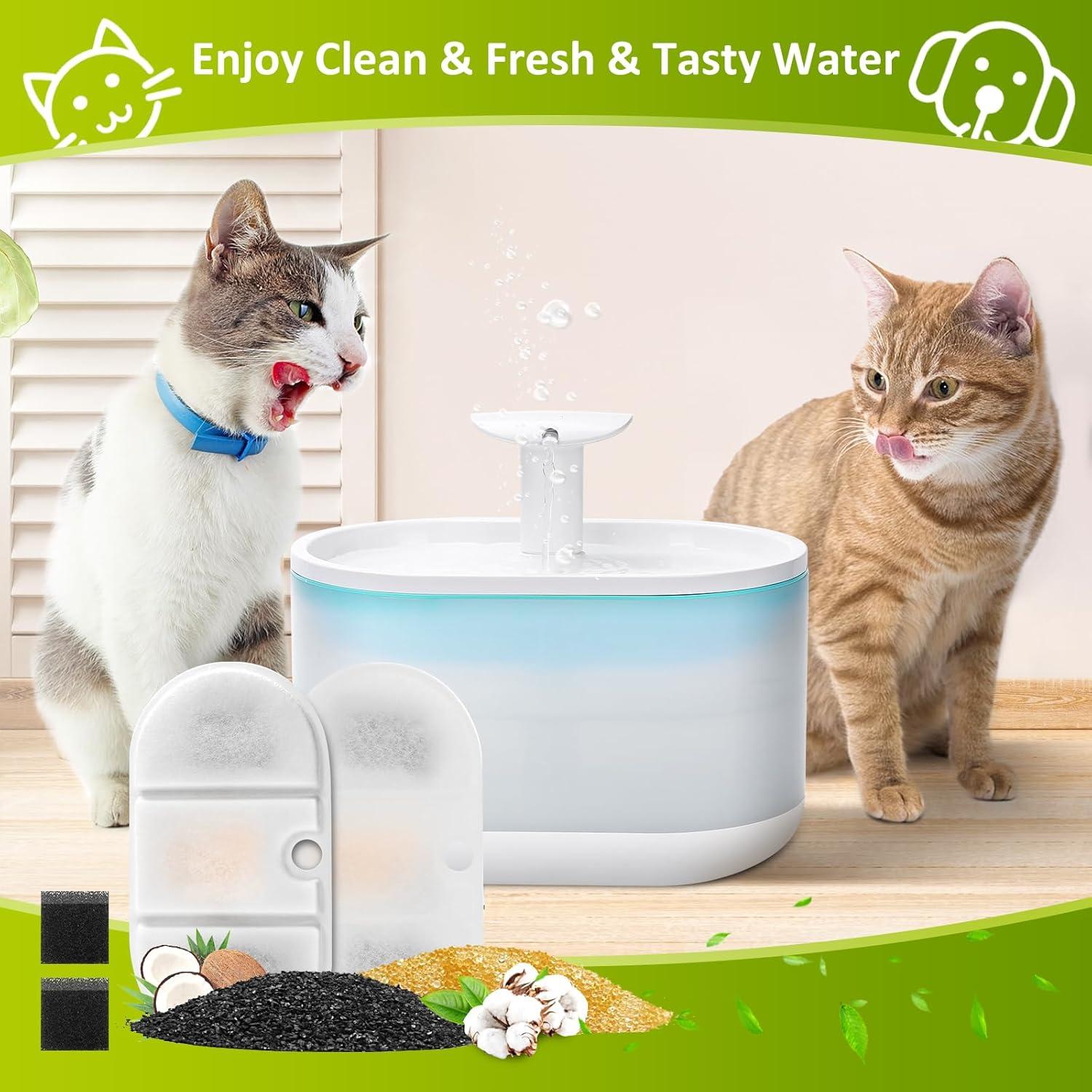 Paquete de 4 Filtros de Reemplazo para Fuente de Agua Dirui PD-3D