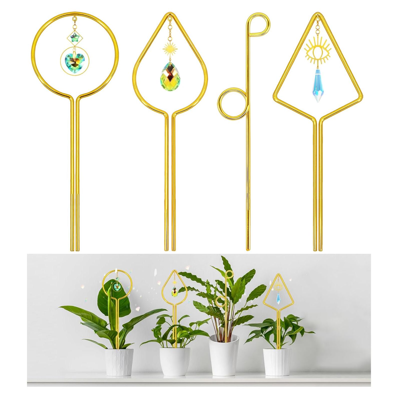 Trellis dorado Xeeol para plantas de interior 35.88cm