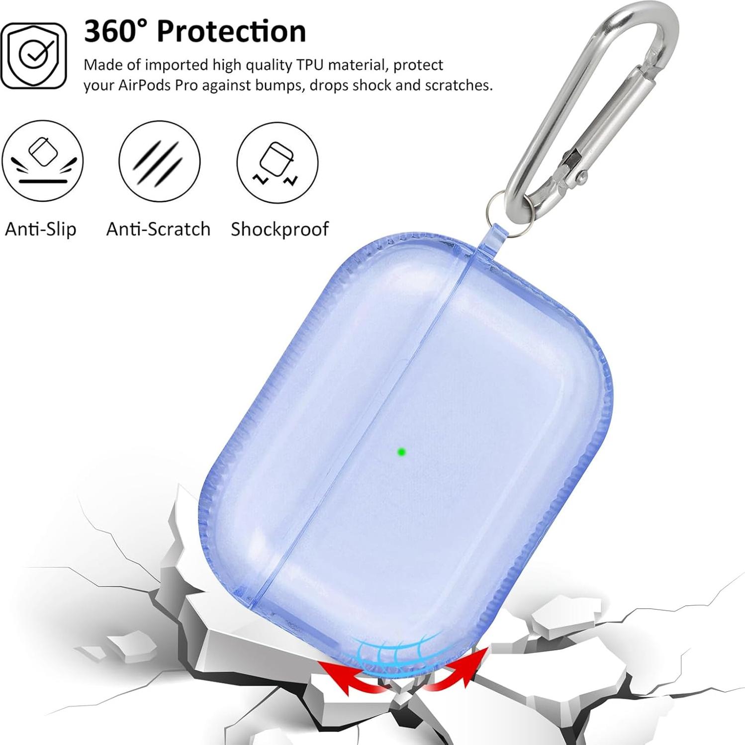 Funda Protectora KOREDA para AirPods Pro 1ra/2da Generación Azul