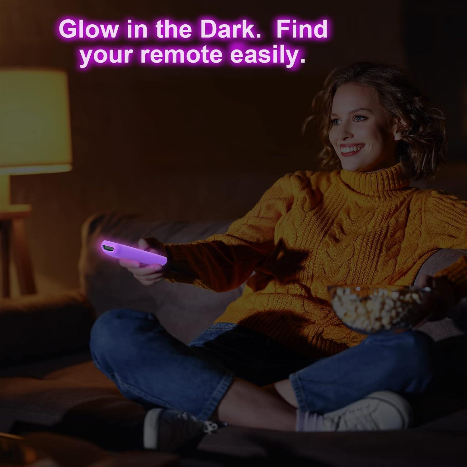 Funda de Silicona para Control Remoto Roku - Verde y Púrpura