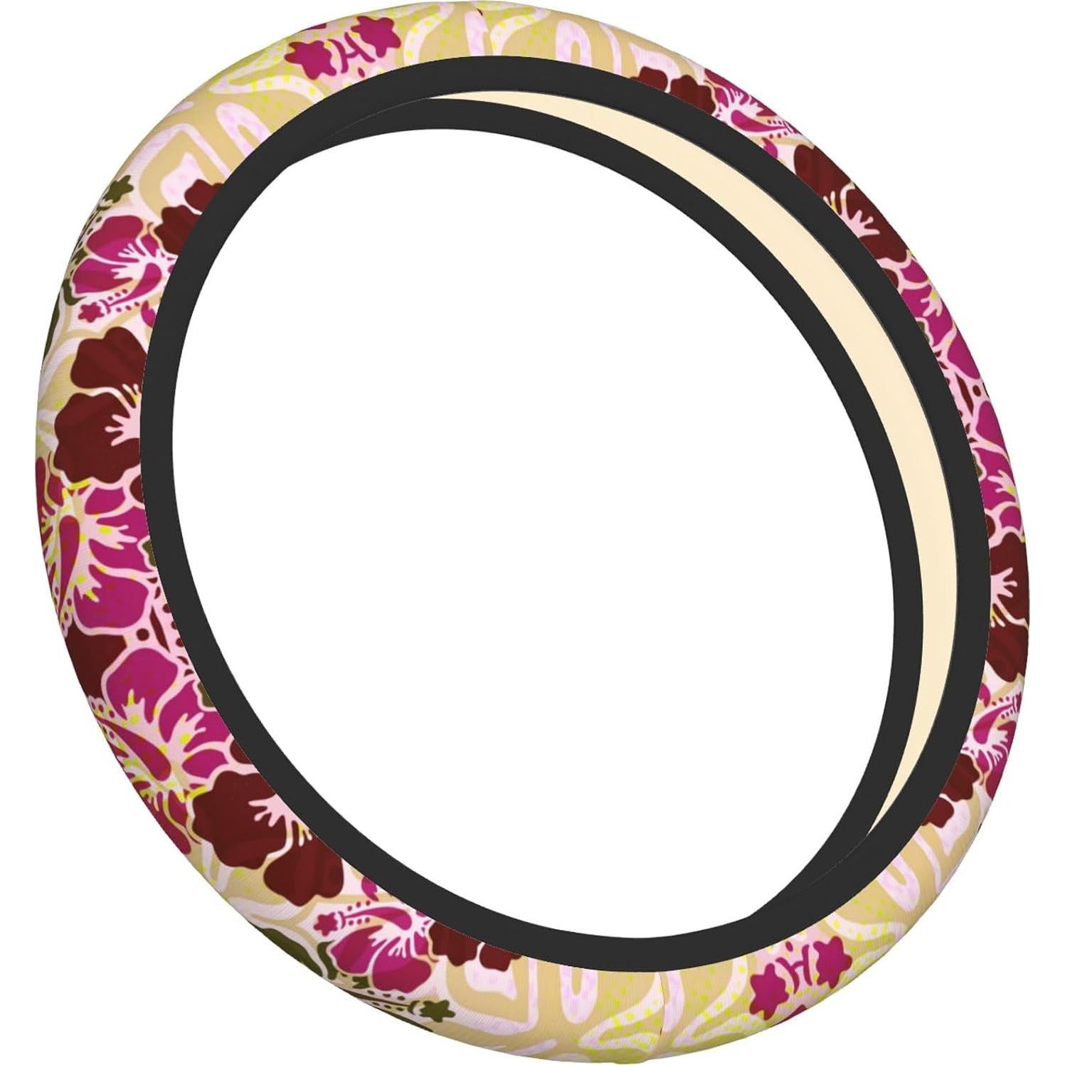 Funda de Volante THOEWONG Neopreno Antideslizante 38cm Hibisco