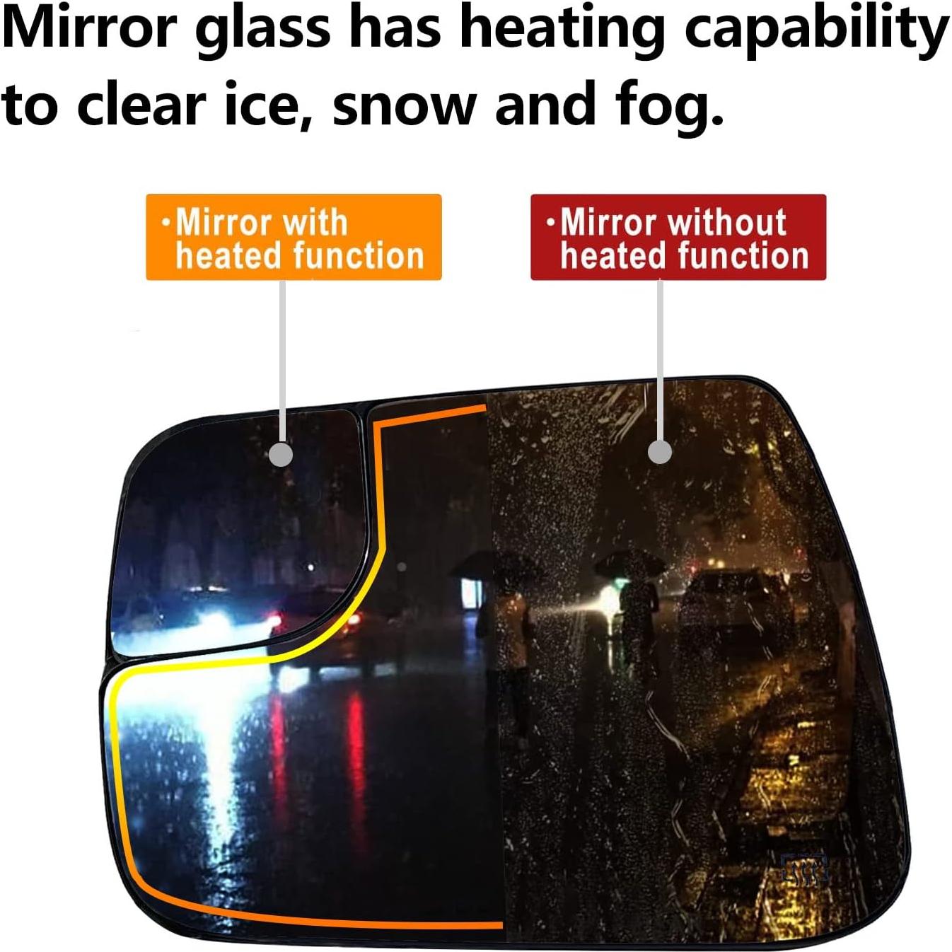 Espejo Convexo Calentado Izquierdo Yeparie para Ram 1500 2019-2021