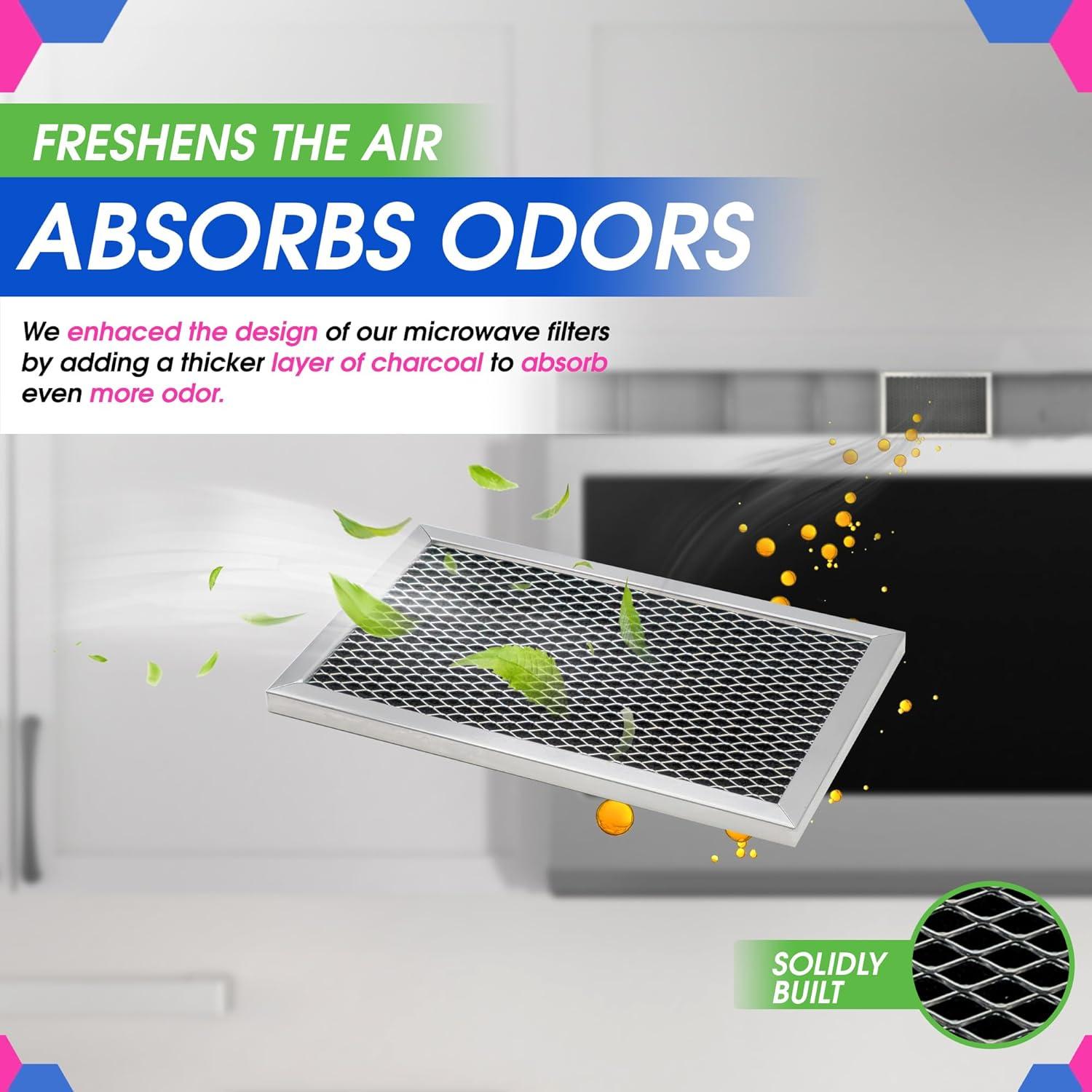 Filtro de Carbón GE JX81C 19.5x12.4 cm para Microondas