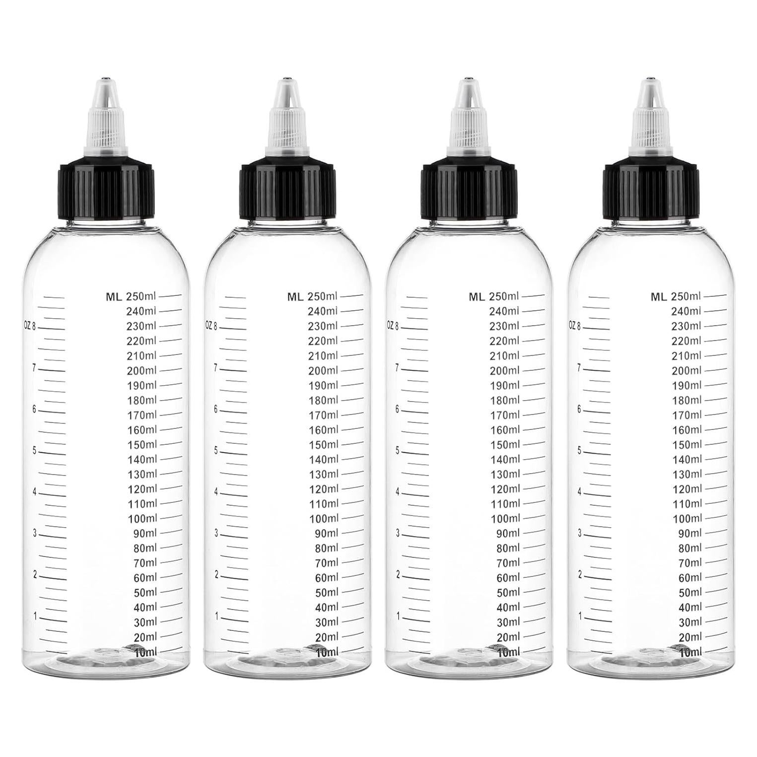 Botellas Aplicadoras Segbeauty 250ml con Tapa Giratoria - 4 Pcs