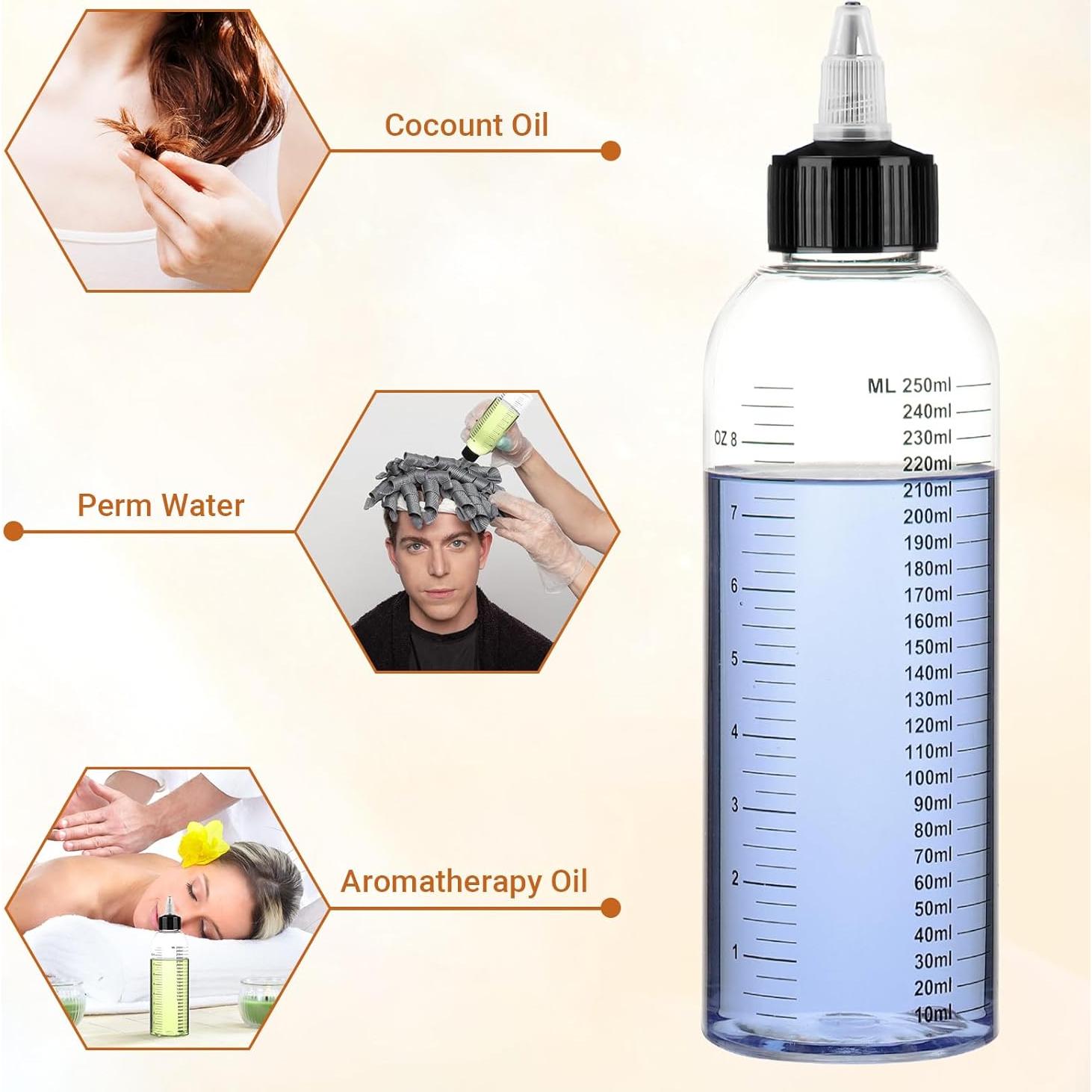 Botellas Aplicadoras Segbeauty 250ml con Tapa Giratoria - 4 Pcs