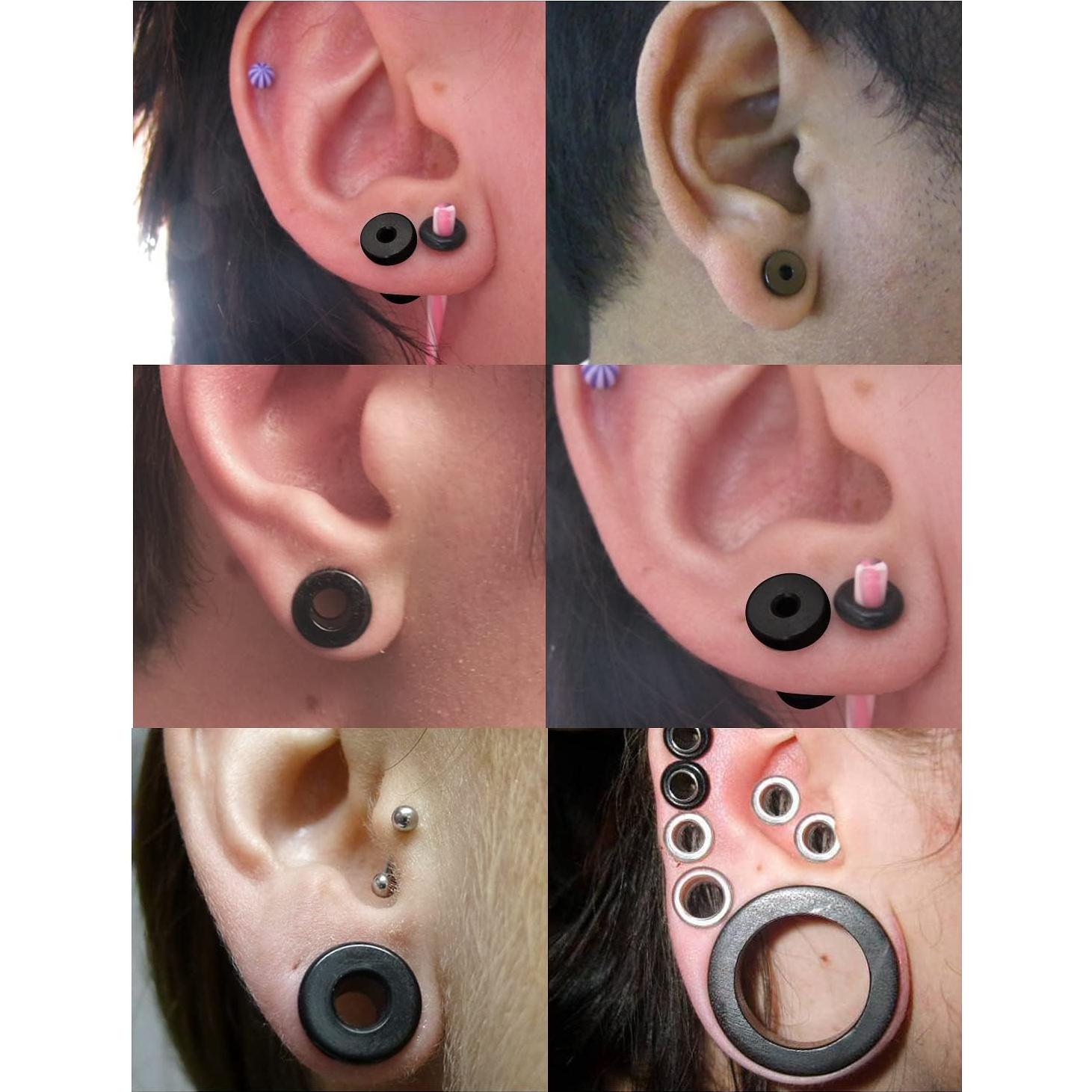 Kit de Tapones para Orejas Prjndjw Acero Quirúrgico 8 Pares