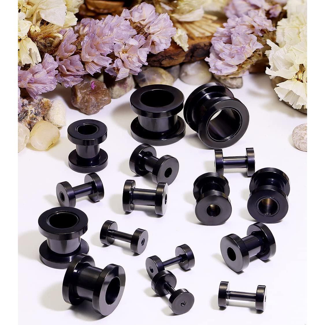 Kit de Tapones para Orejas Prjndjw Acero Quirúrgico 8 Pares