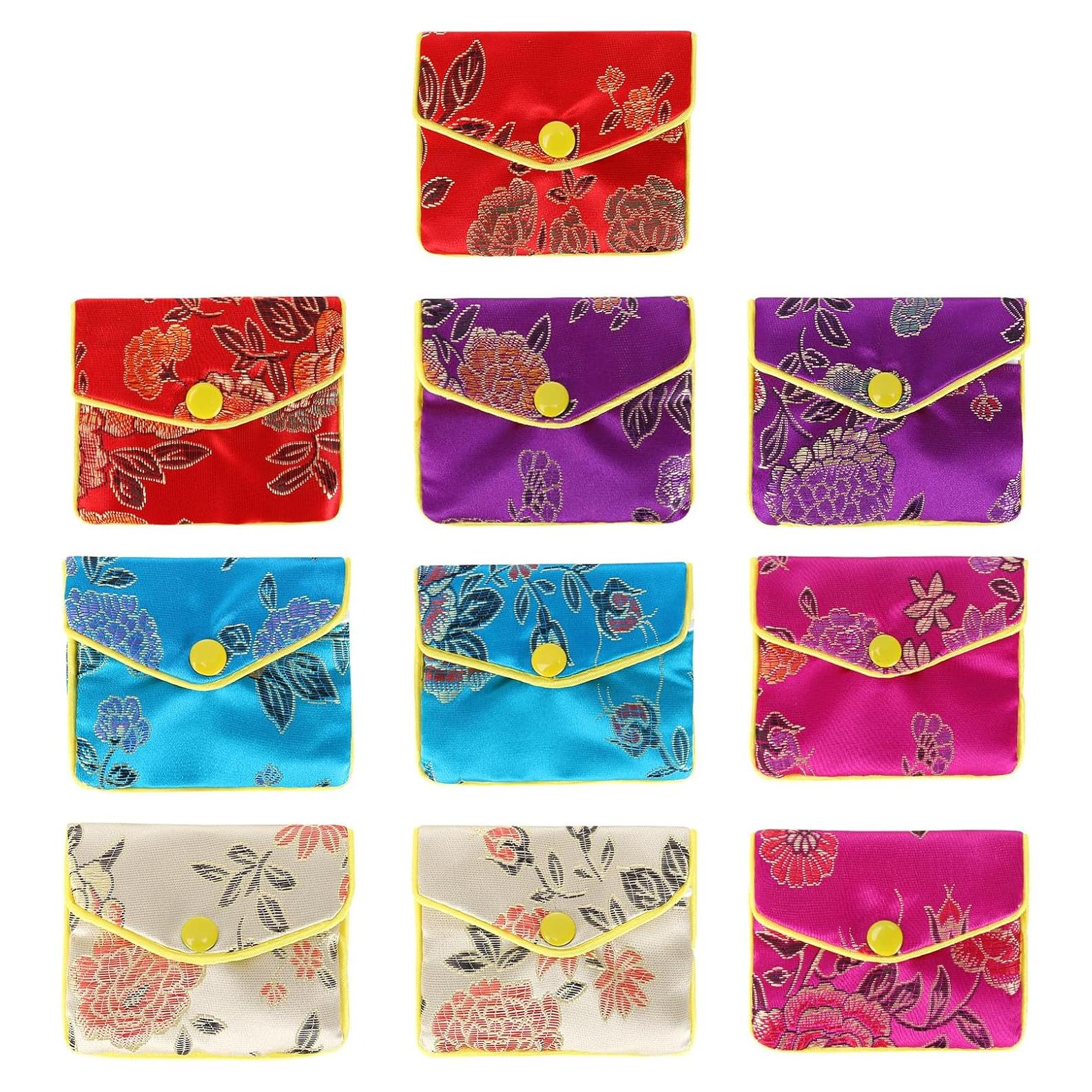 Bolsas de Regalo de Seda LETURE - 10 Piezas para Joyería