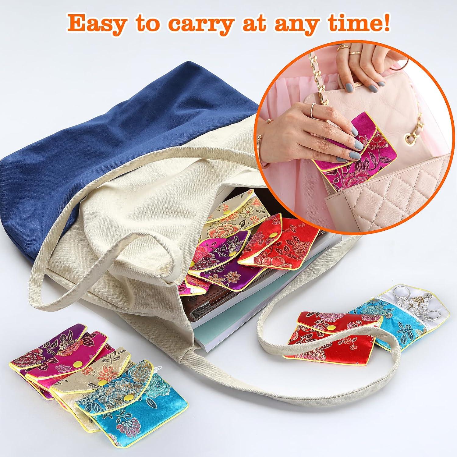 Bolsas de Regalo de Seda LETURE - 10 Piezas para Joyería