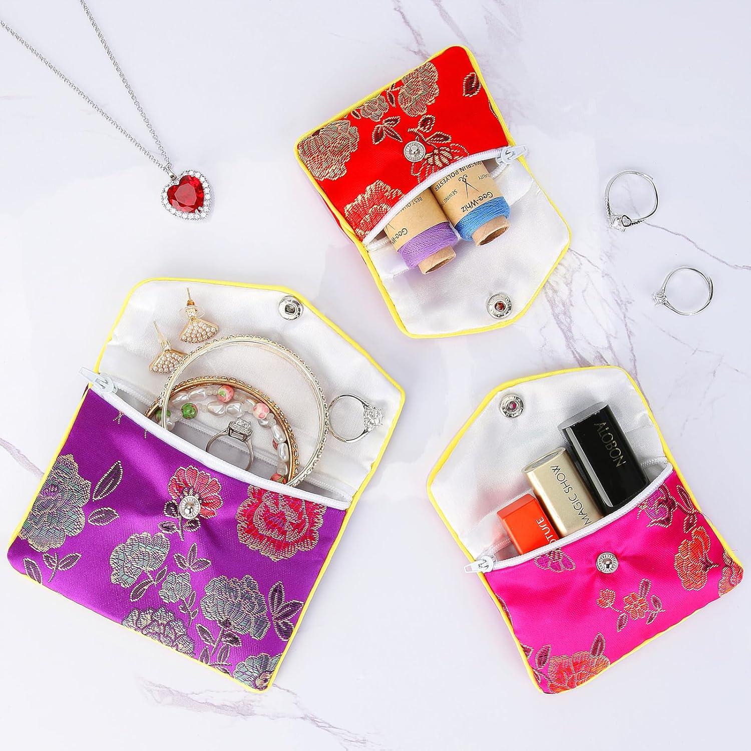 Bolsas de Regalo de Seda LETURE - 10 Piezas para Joyería