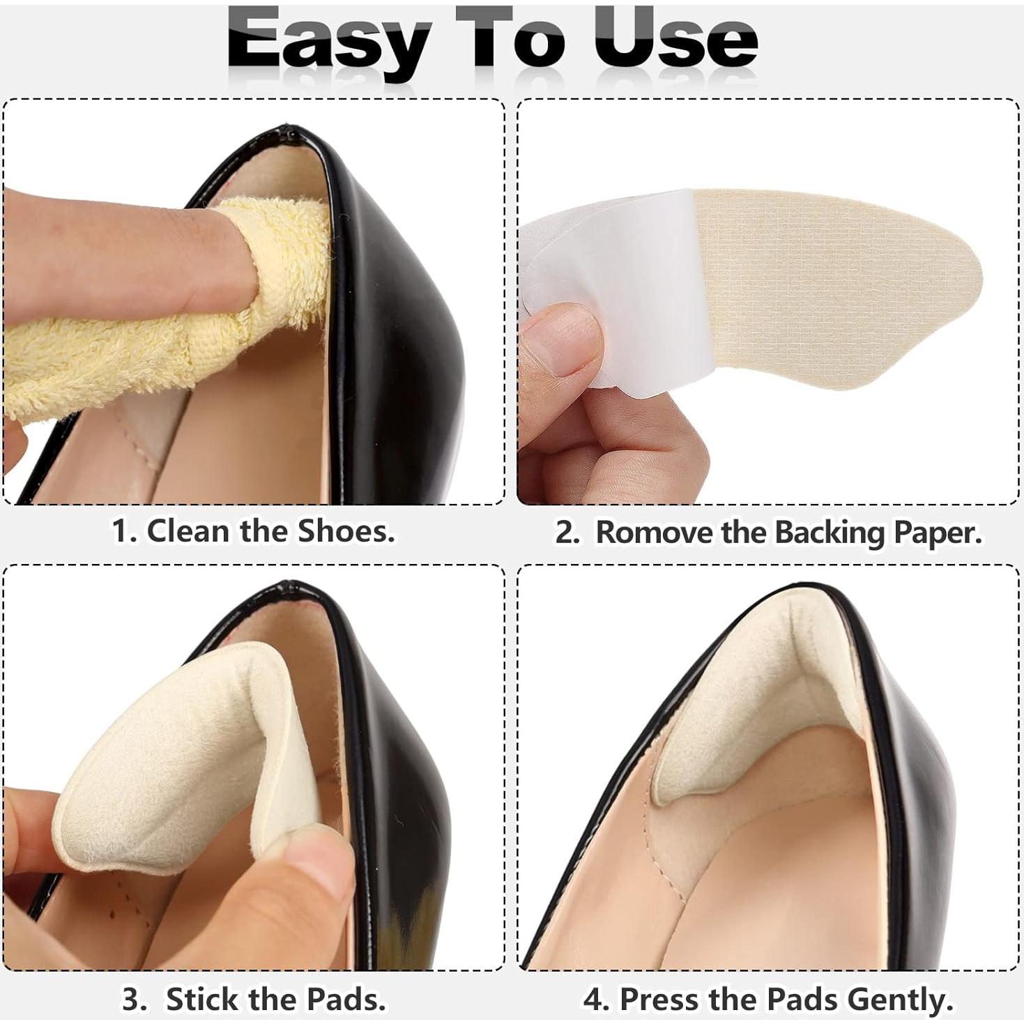 Protectores de Talón Beige AIQINHU - 6 Pares para Zapatos Sueltos