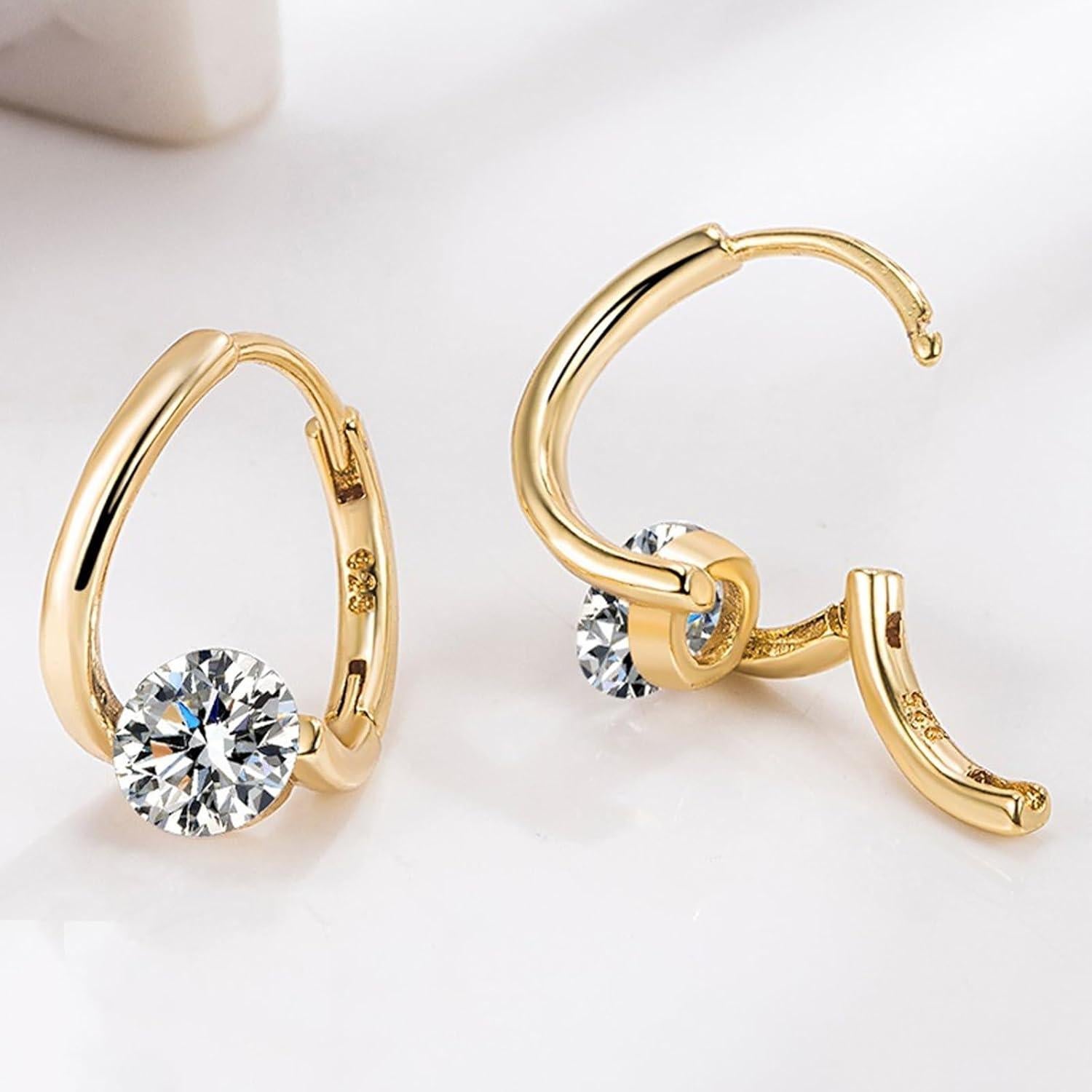 Pendientes de Drenaje Linfático Aouaos para Mujeres - 2 Pares