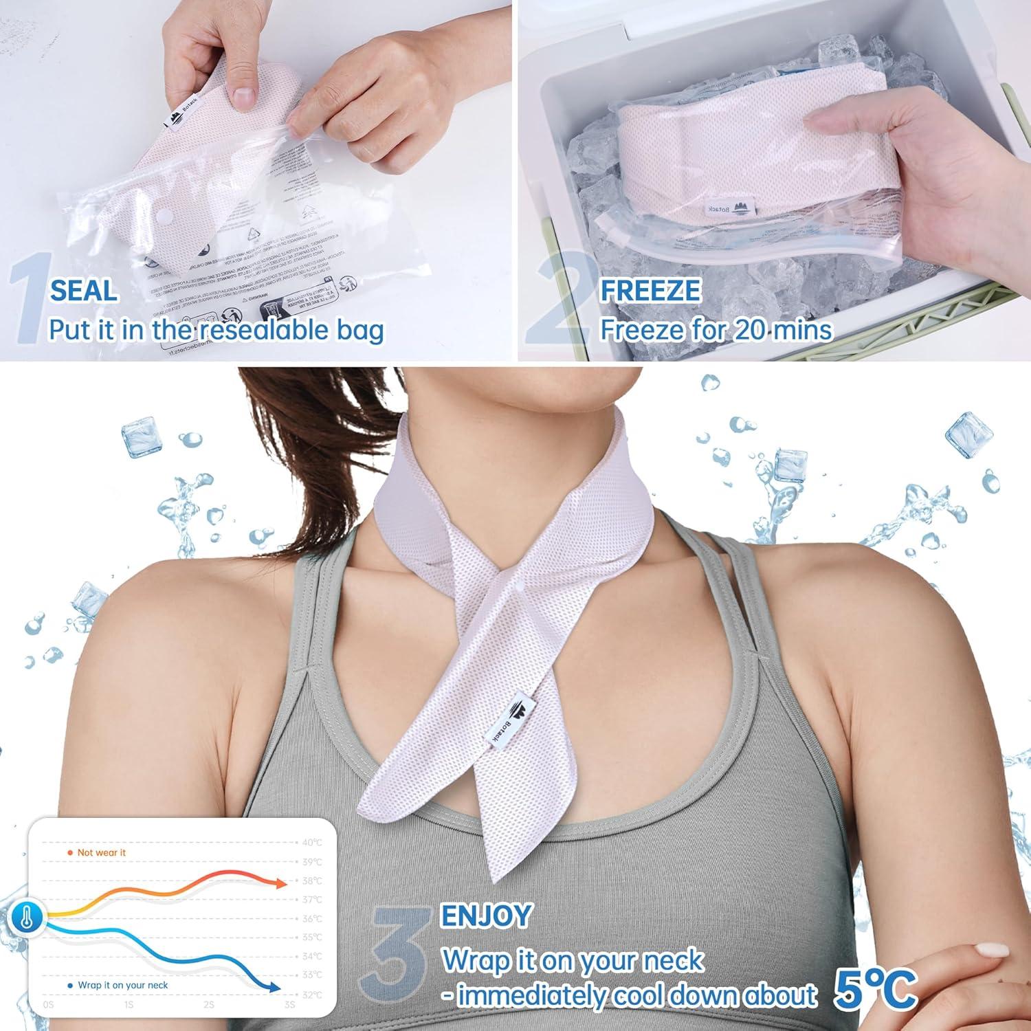 Envoltura Refrigerante de Cuello Botack con Gel Reutilizable 2 Pzs