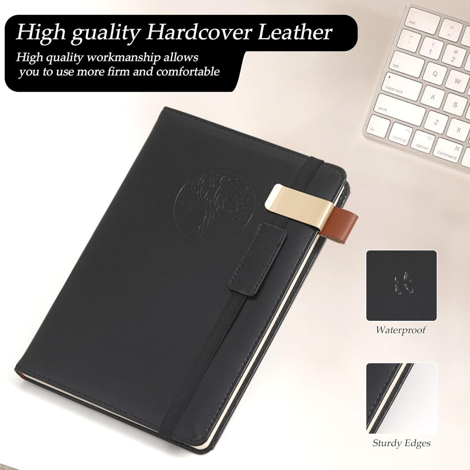 Cuaderno de Tapa Dura DreamDove Negro A5 Rayado 14.5x21cm