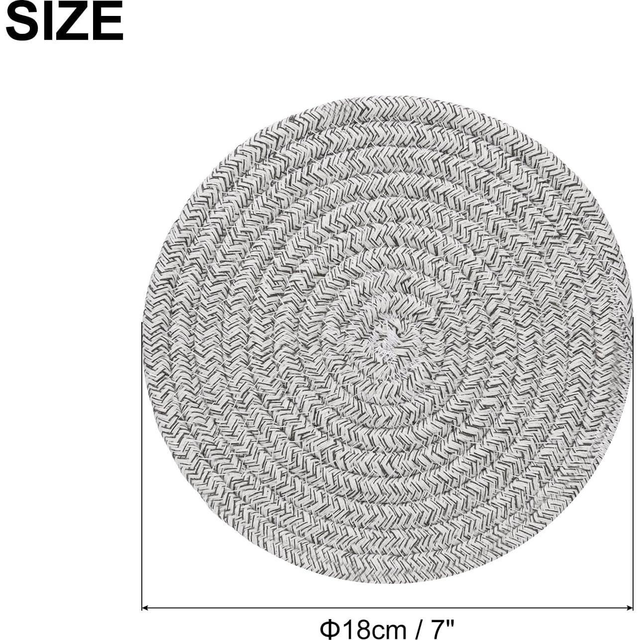 Trivets de Algodón uxcell 20.32 cm 5 Piezas Resistentes al Calor