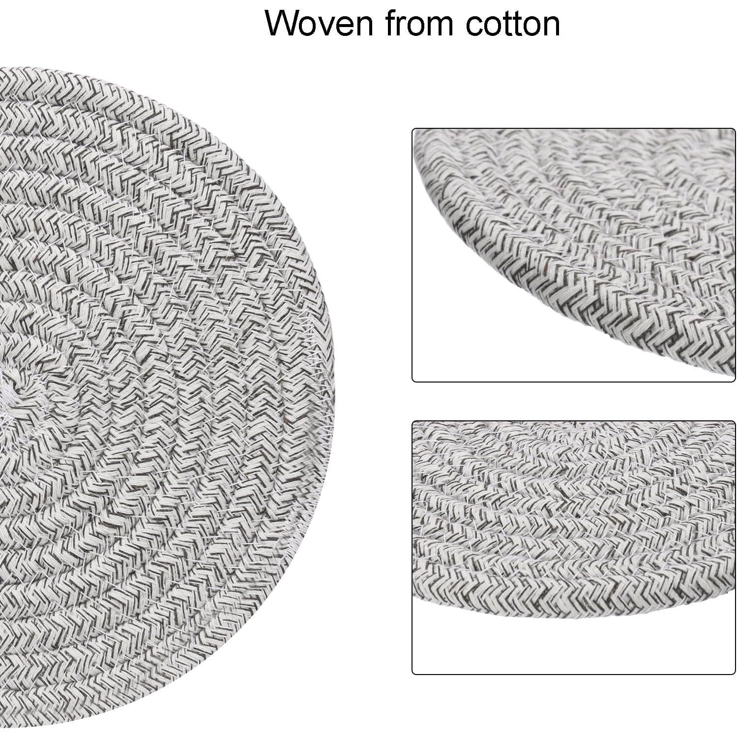 Trivets de Algodón uxcell 20.32 cm 5 Piezas Resistentes al Calor