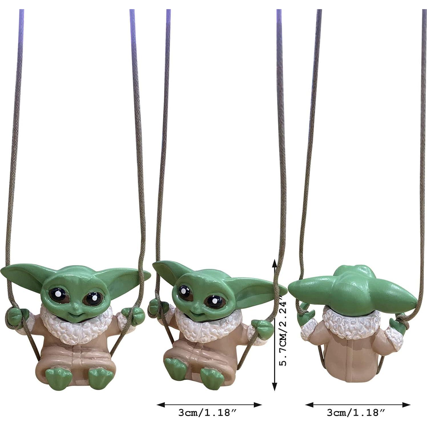 Colgante Decorativo para Espejo de Auto Alwoligag Yoda-C