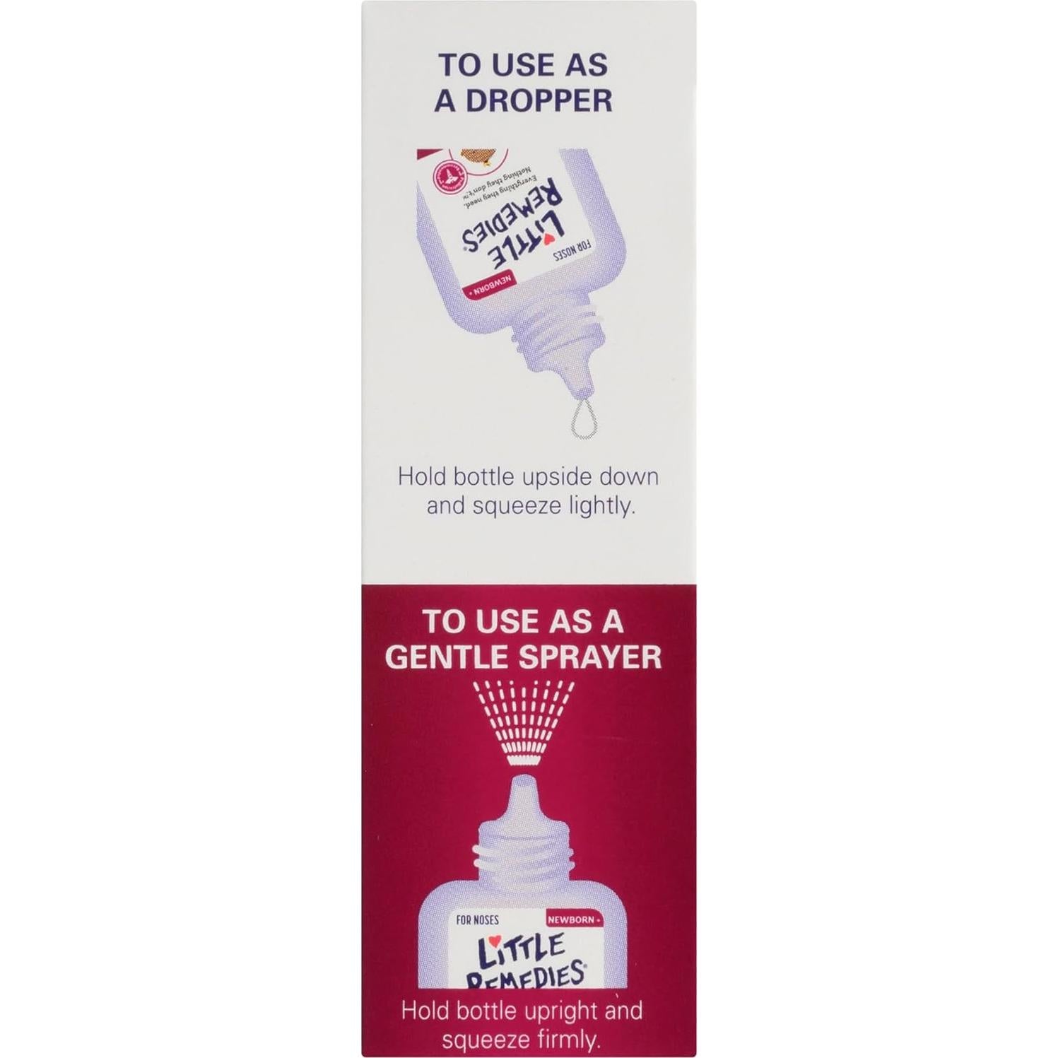 Pequeños Remedios Spray y Gotas Salinas 14.79 ml para Bebés