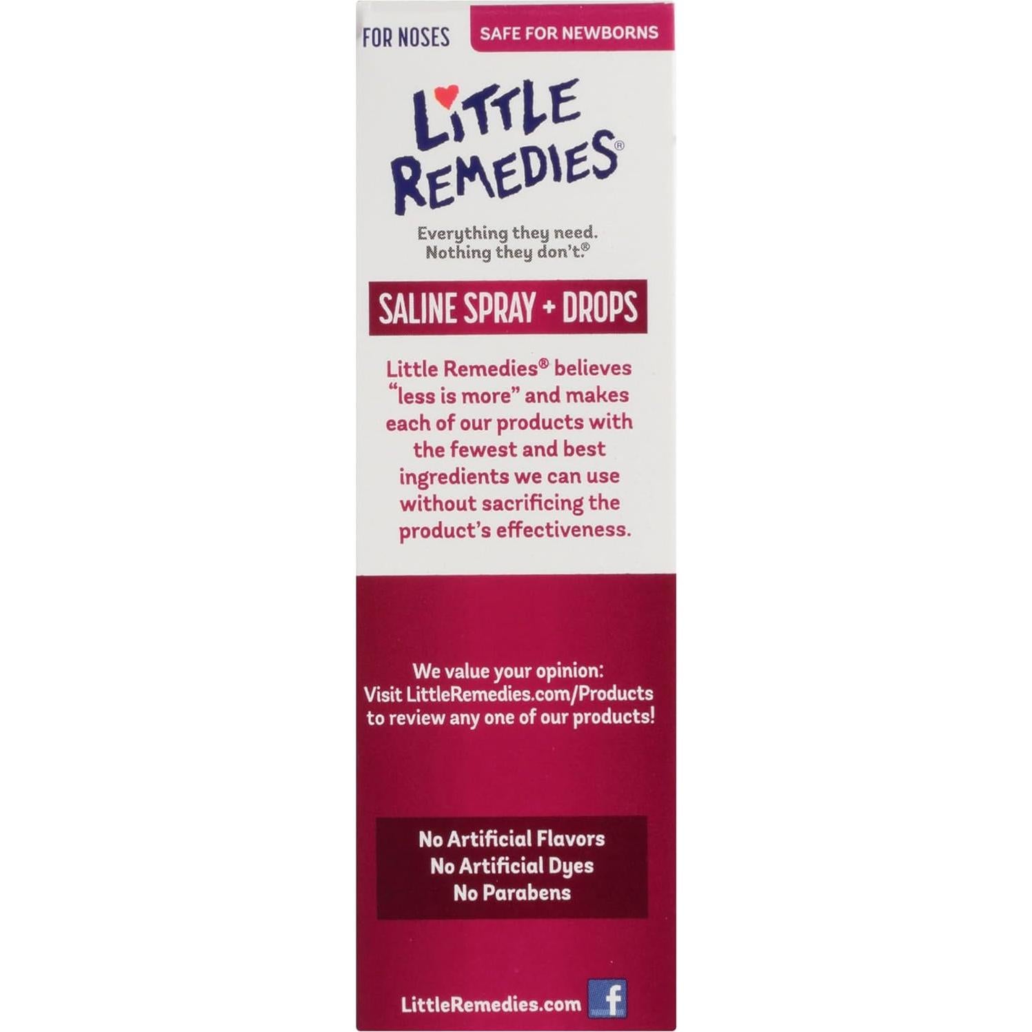 Pequeños Remedios Spray y Gotas Salinas 14.79 ml para Bebés