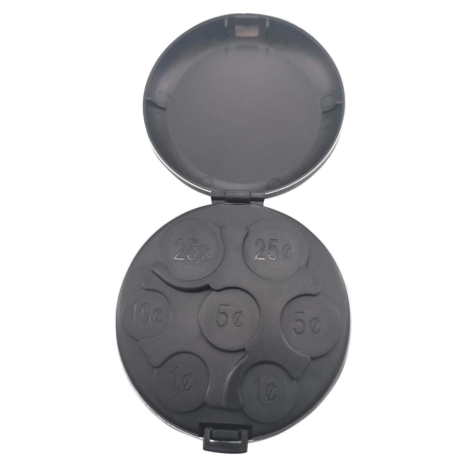 Organizador de Monedas Portátil MUDOR, Estuche Negro para Auto