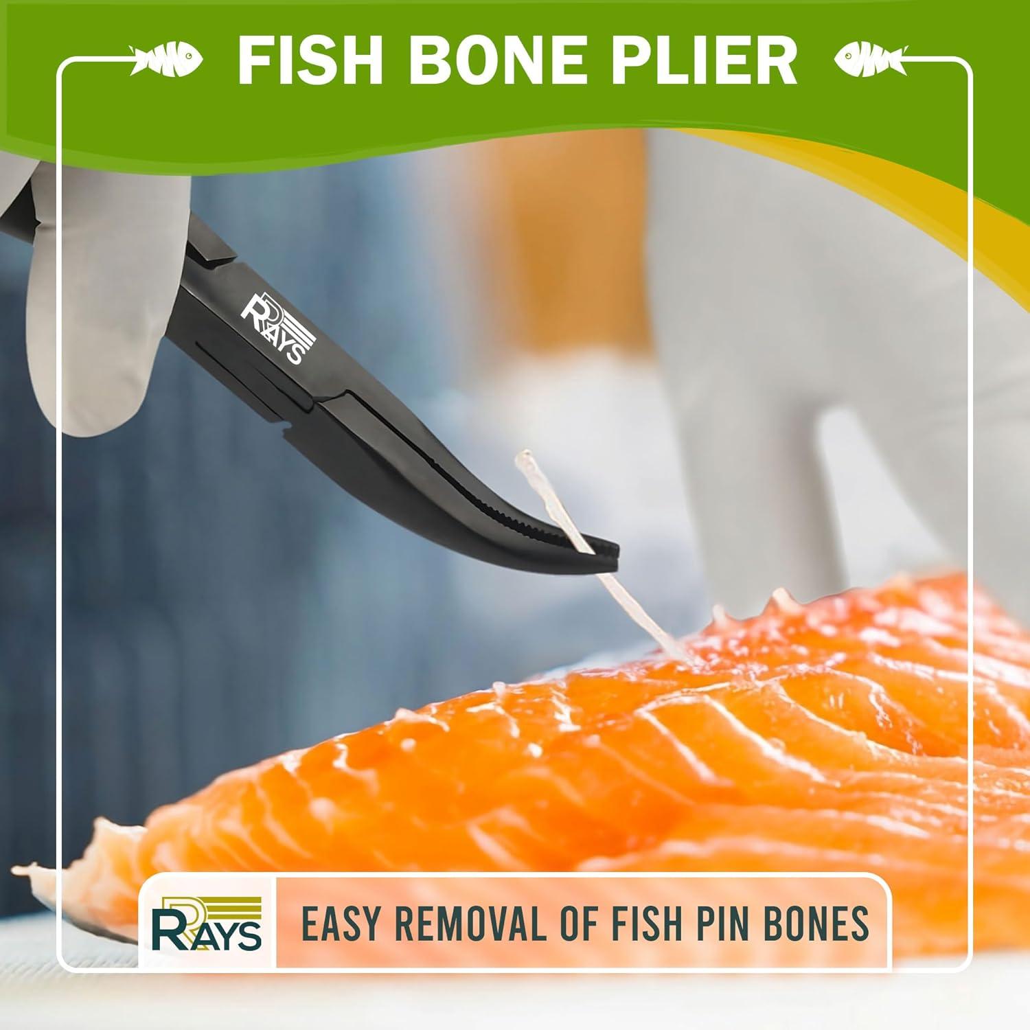 Pinzas de Huesos de Pescado RRAYS - Acero Inoxidable, Ergonomicas