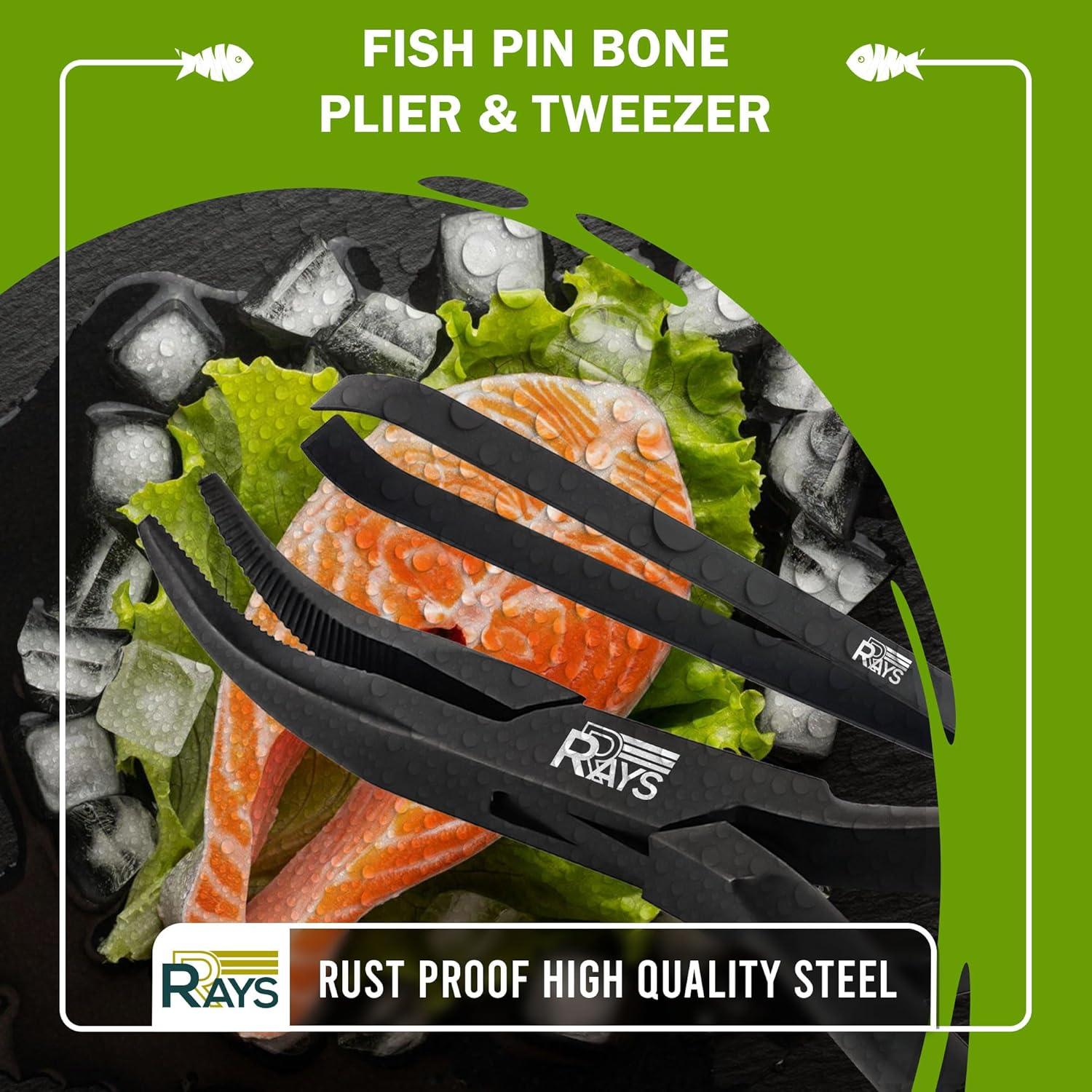 Pinzas de Huesos de Pescado RRAYS - Acero Inoxidable, Ergonomicas