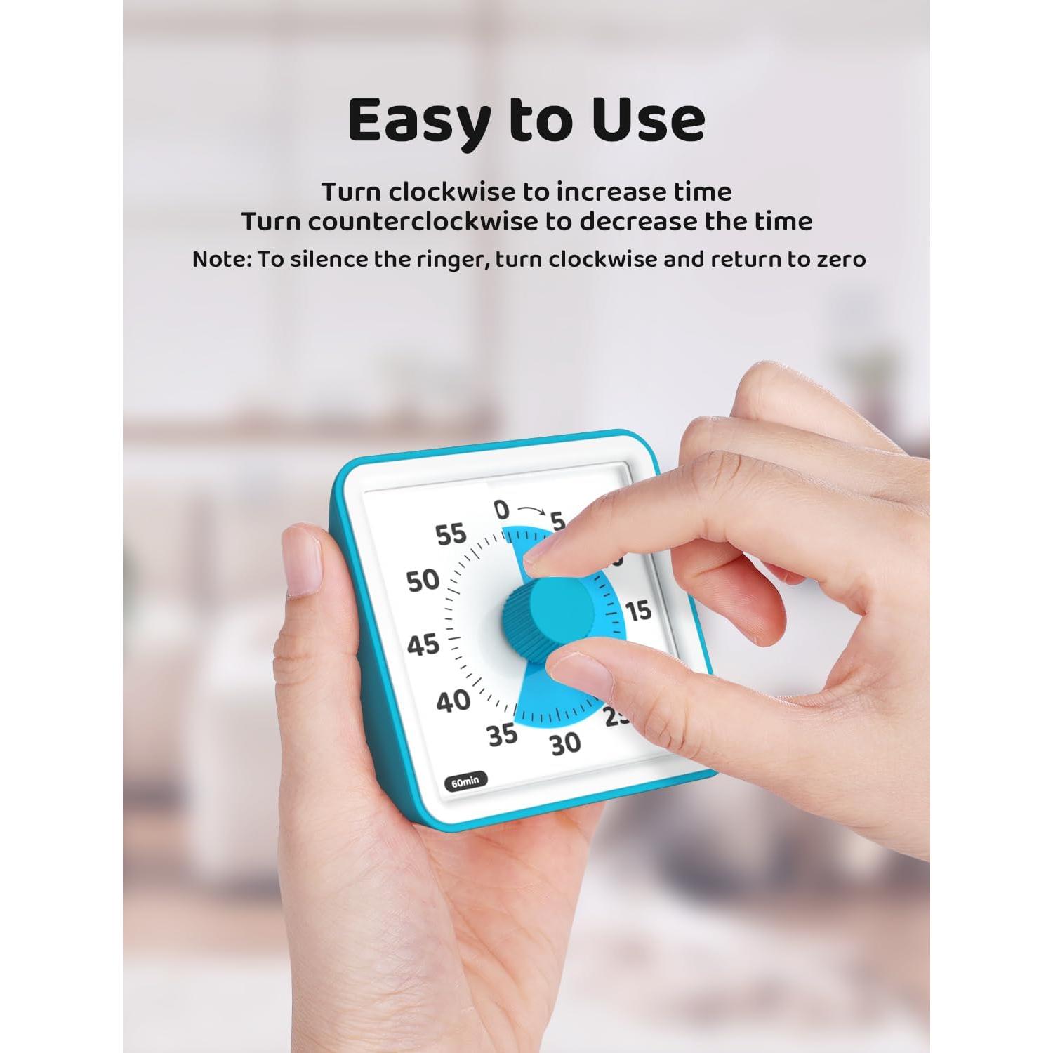 Temporizador Visual LIORQUE para Niños 60 Minutos Sin Sonido