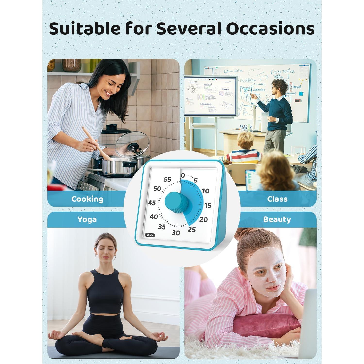 Temporizador Visual LIORQUE para Niños 60 Minutos Sin Sonido