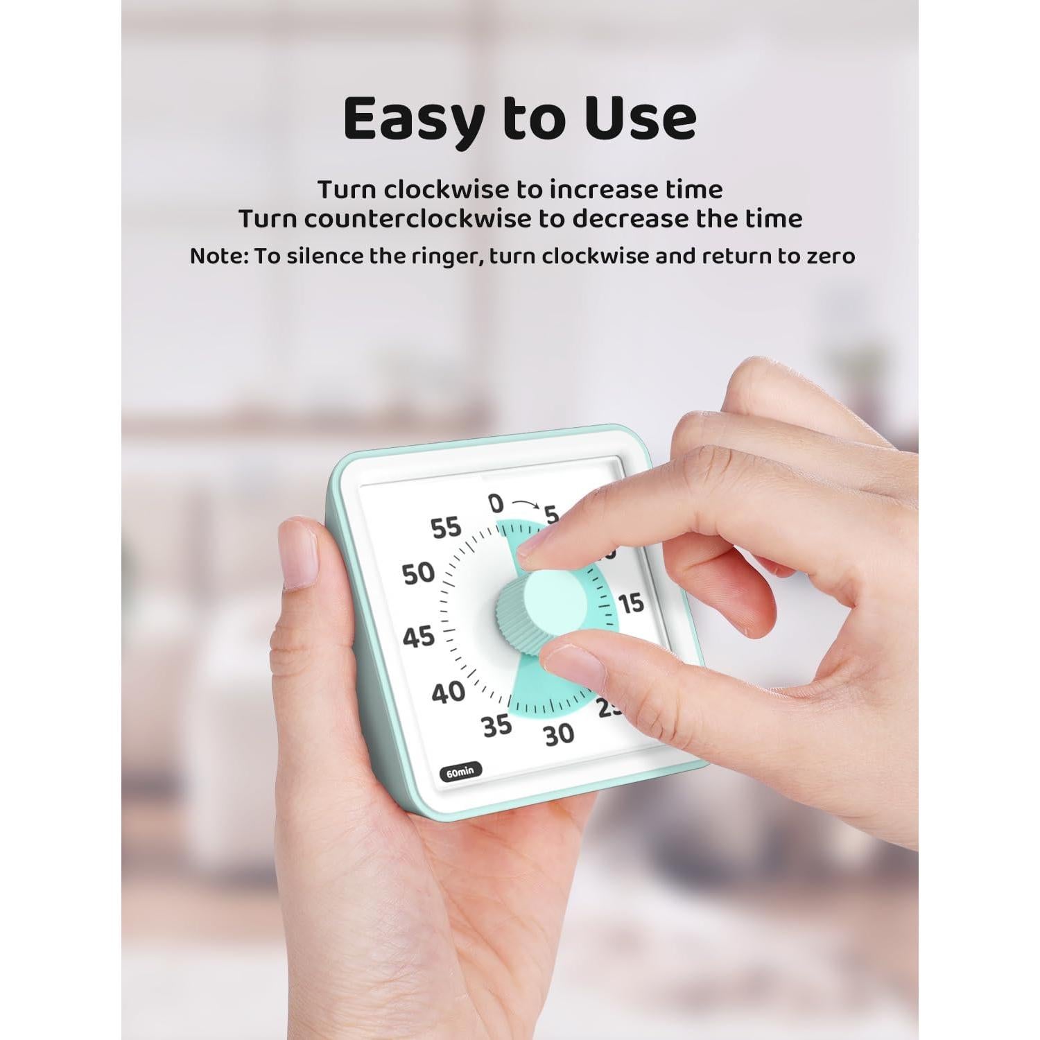 Temporizador Visual LIORQUE para Niños 60 Minutos Silencioso