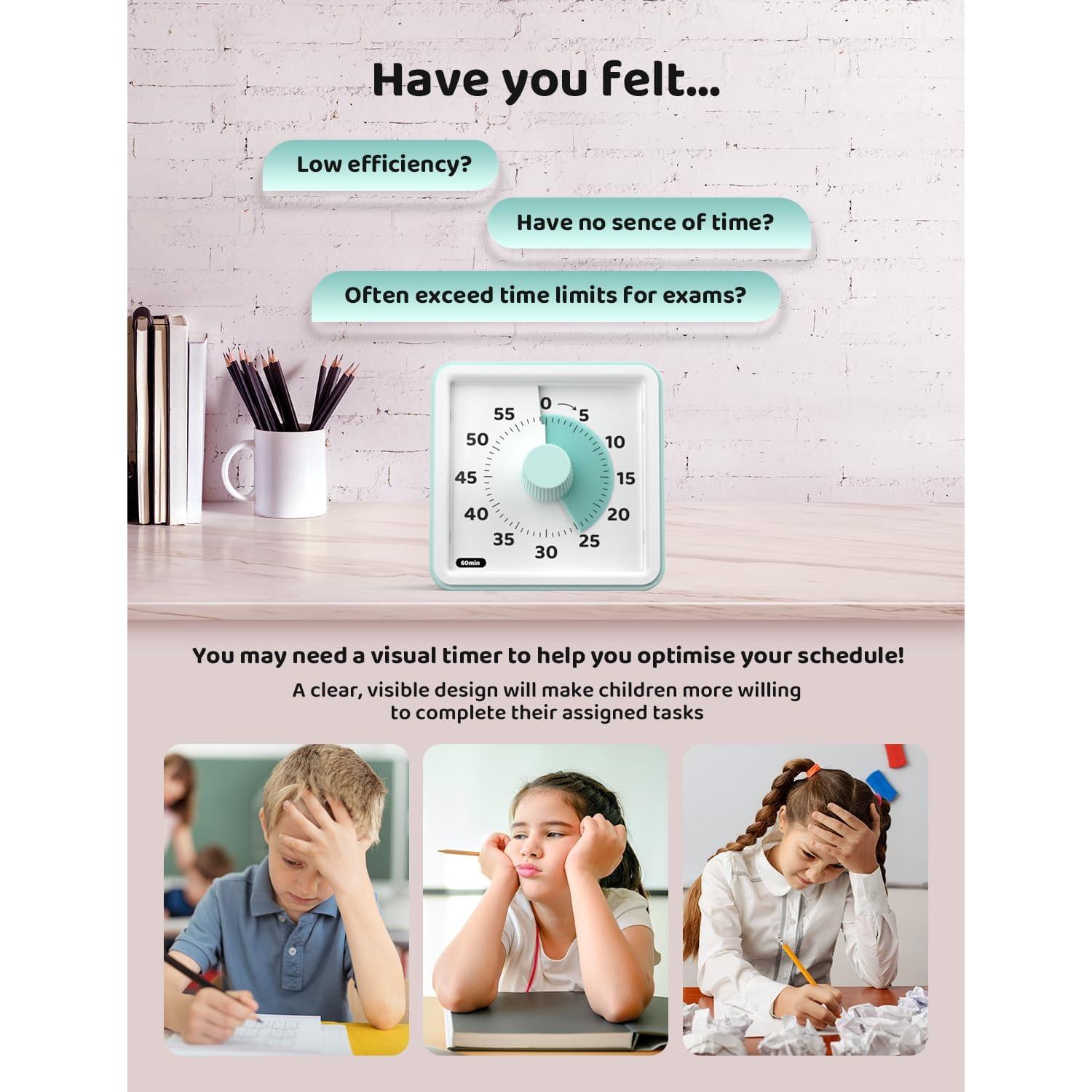 Temporizador Visual LIORQUE para Niños 60 Minutos Silencioso