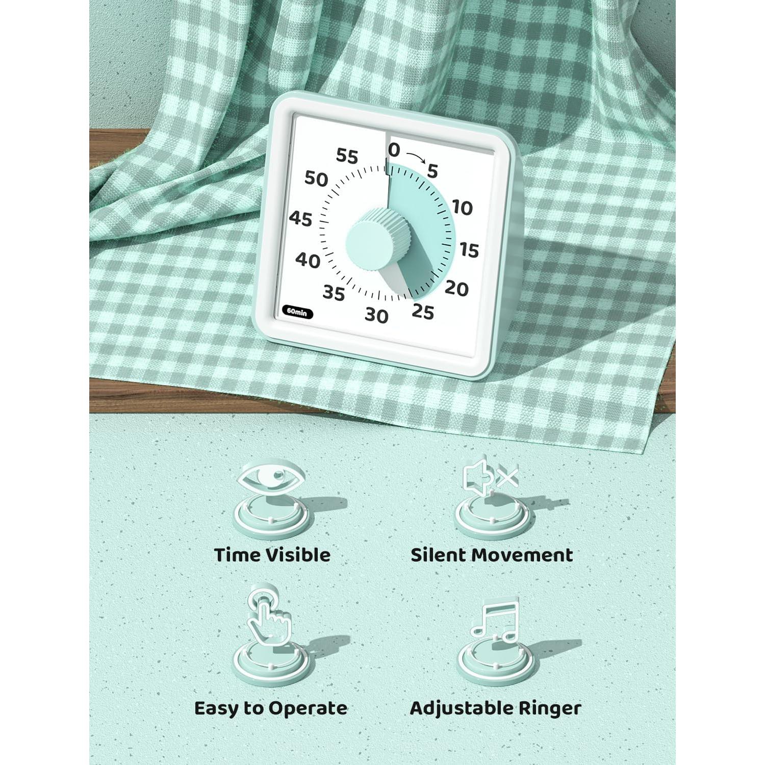 Temporizador Visual LIORQUE para Niños 60 Minutos Silencioso