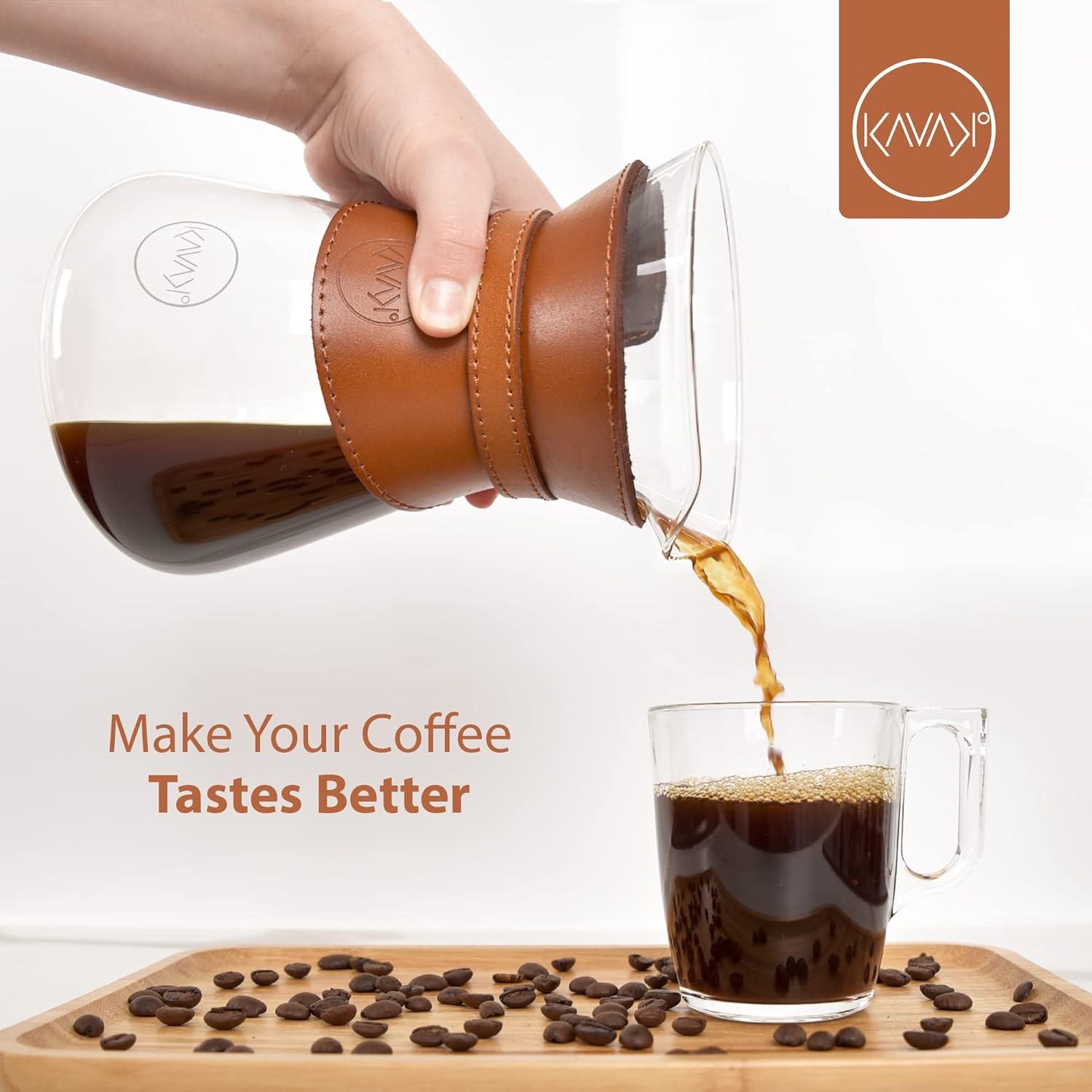 Cafetera Pour Over Kavako 1.1L con Filtro Acero Inoxidable