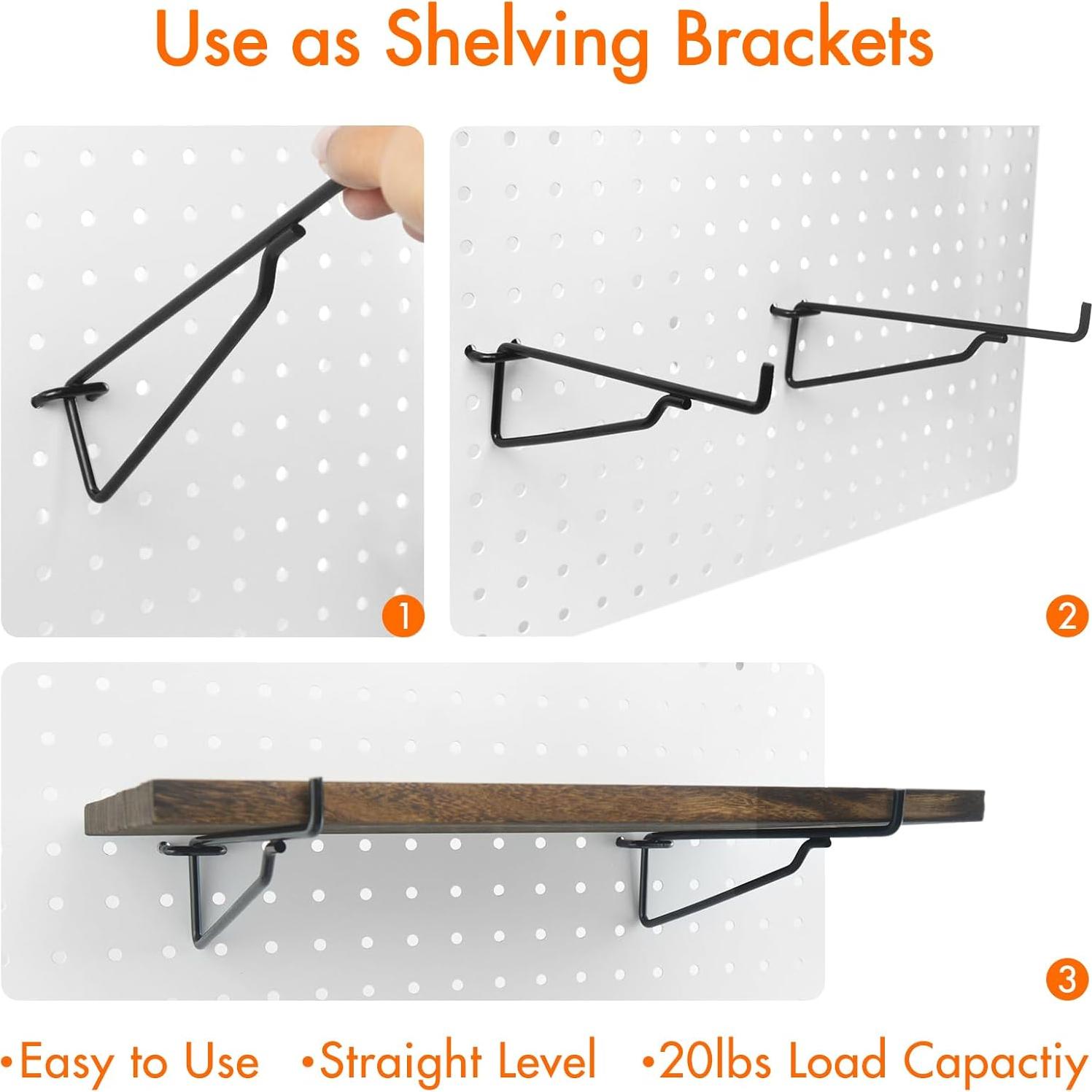 Ganchos de Tablero Perforado G.CORE 6" (15.24 cm) Paquete de 10