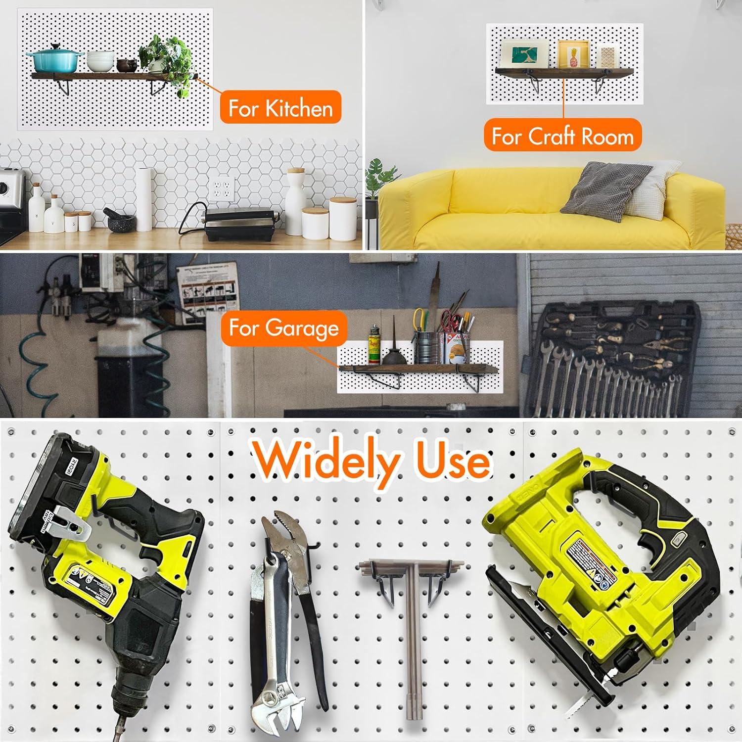 Ganchos de Tablero Perforado G.CORE 6" (15.24 cm) Paquete de 10